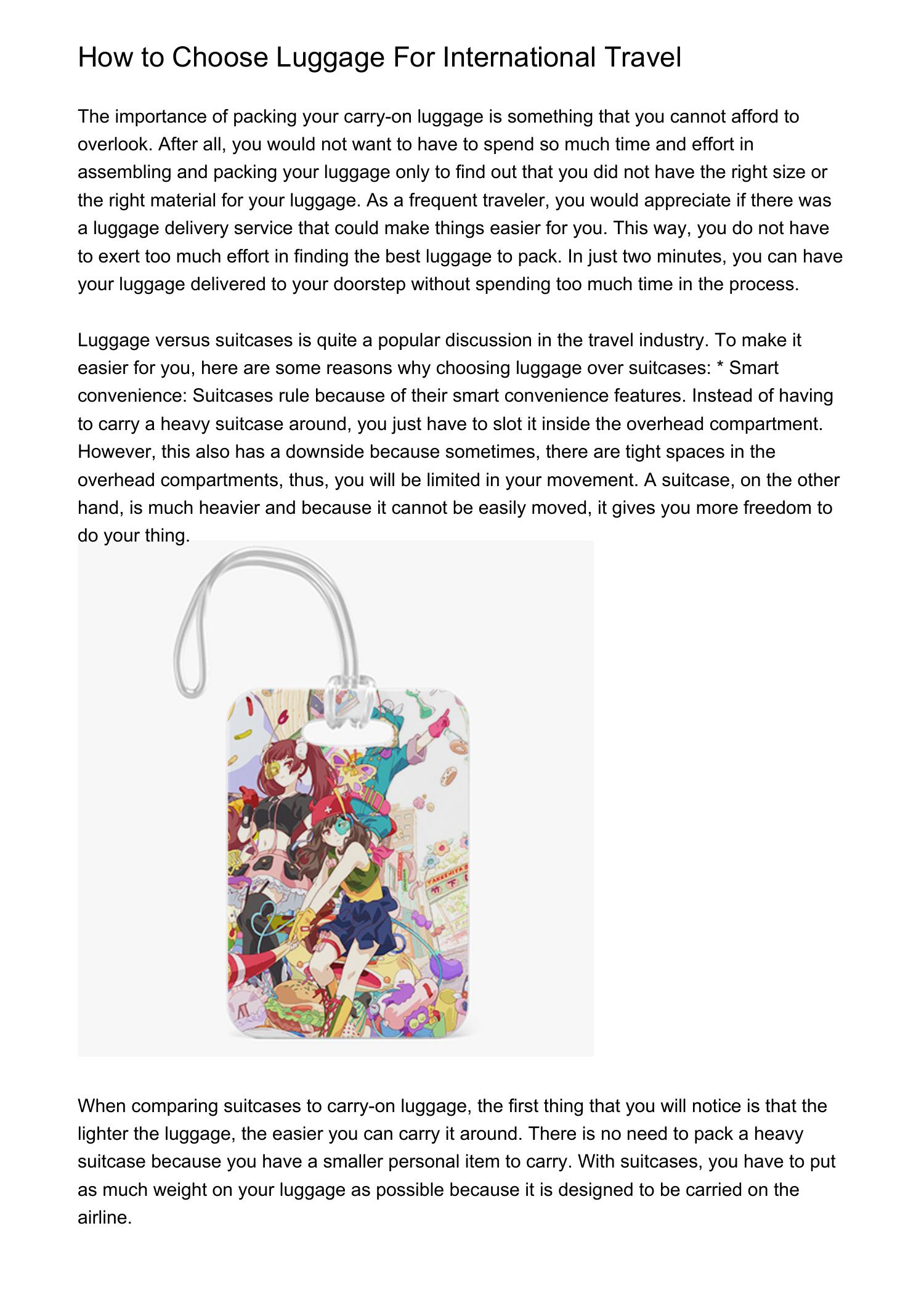 How to Choose Luggage For International Travelrqkfg.pdf.pdf DocDroid