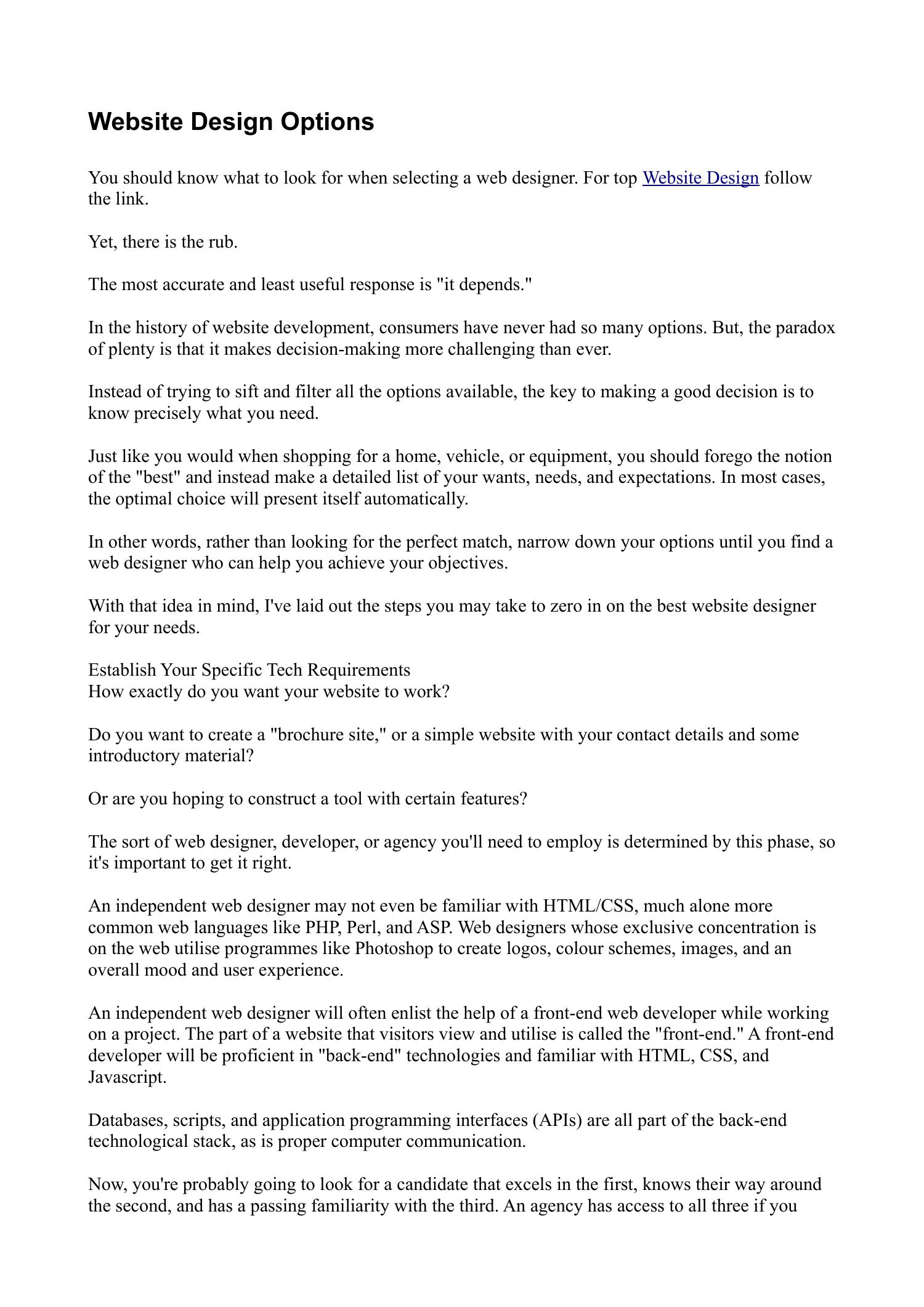 site Design Options.odt DocDroid