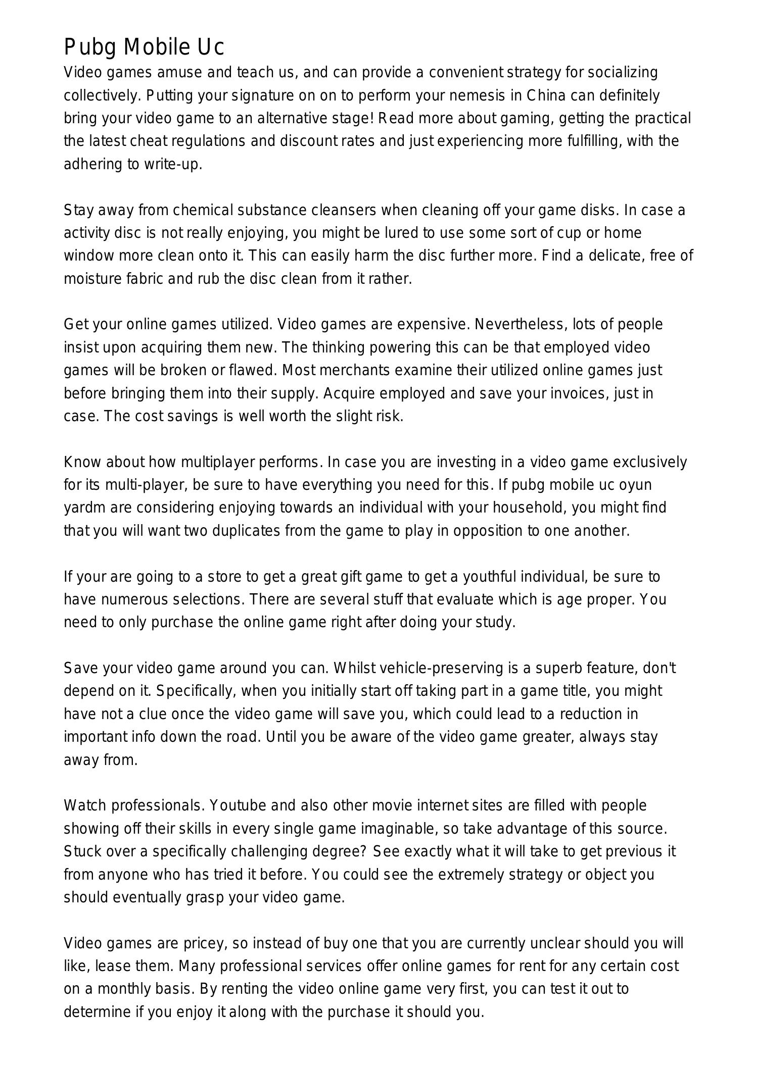 Pubg Mobile Guide.pdf Pubg Mobile Uc rqwiw.pdf.pdf | DocDroid