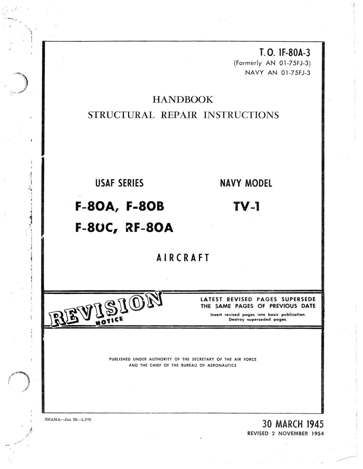 Lockheed F-80ABC & PF-80A & TV-1 Structural Repair Instructions.pdf ...