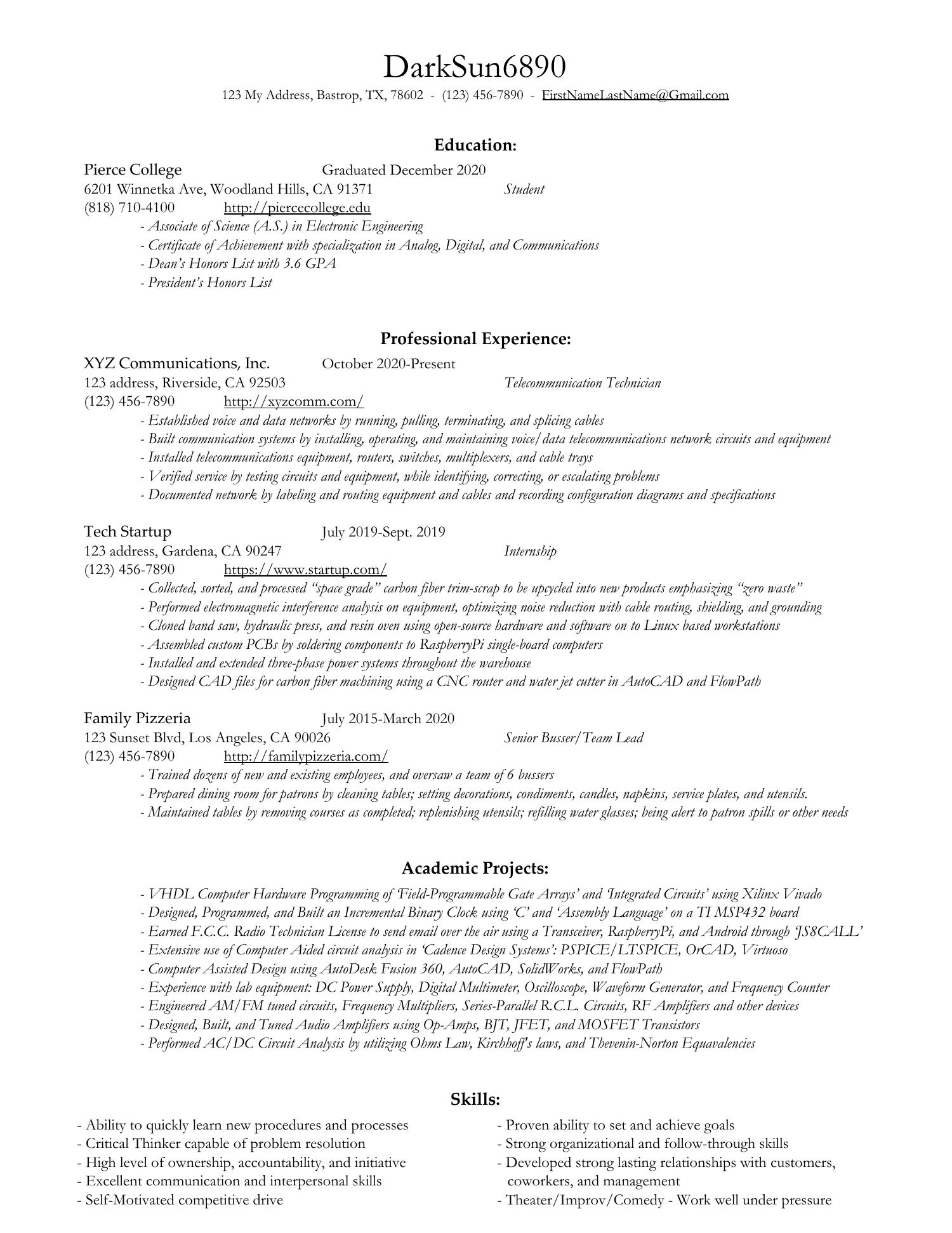 Fake Resume pdf DocDroid - Fake Resume Pdf 