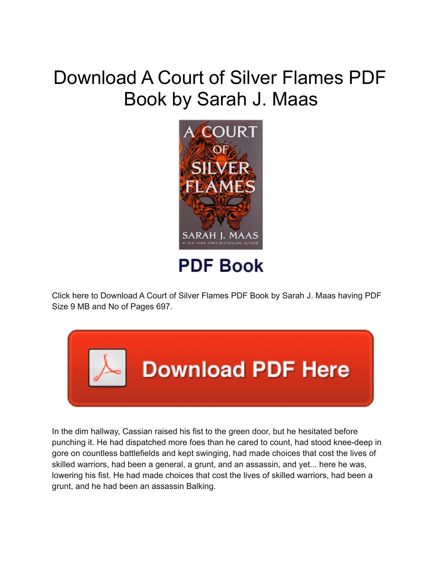 Download A Court of Silver Flames PDF Book by Sarah J. Maas.pdf | DocDroid