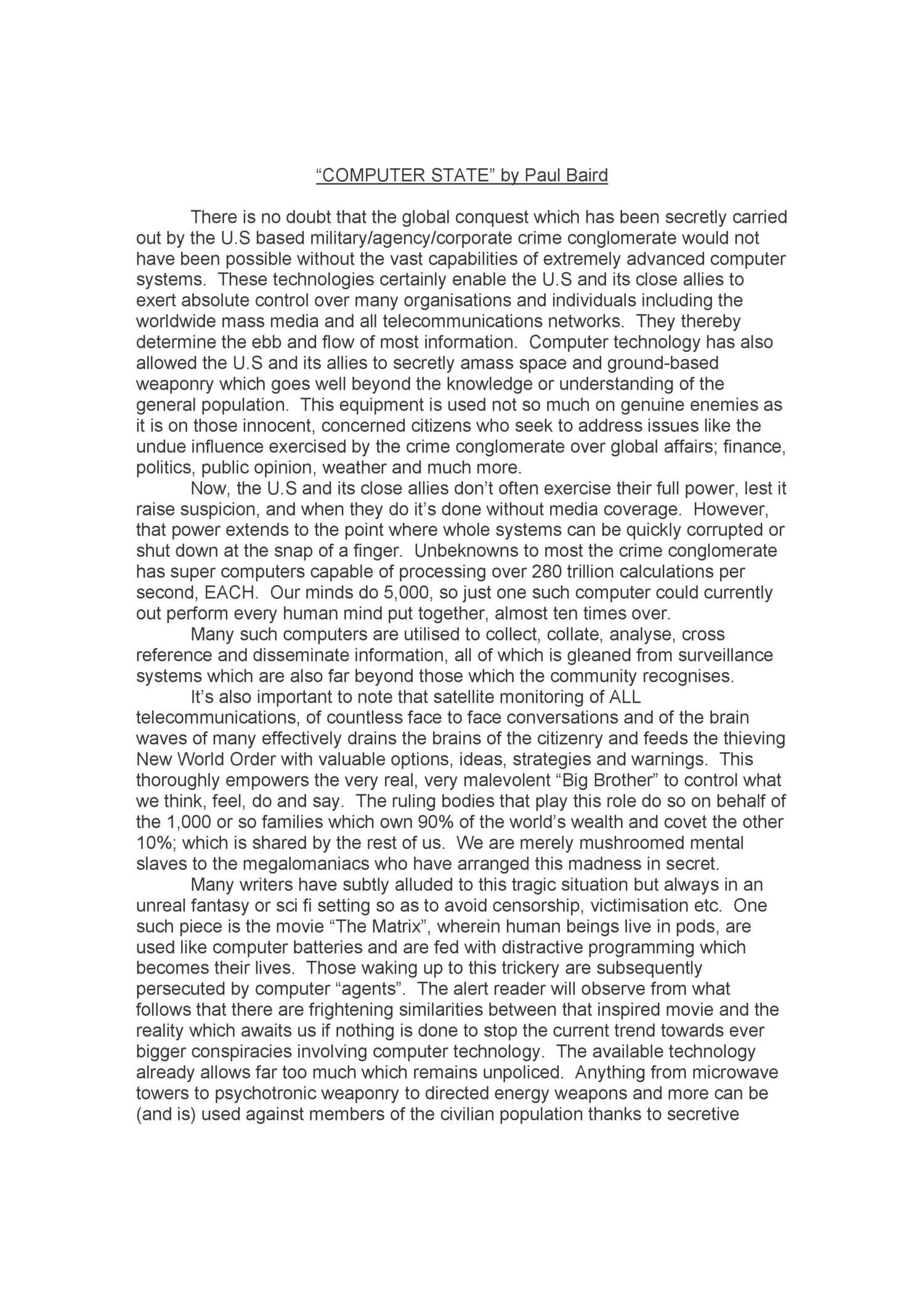 WHAT IS A COMPUTER ARTICLE intelligence overview