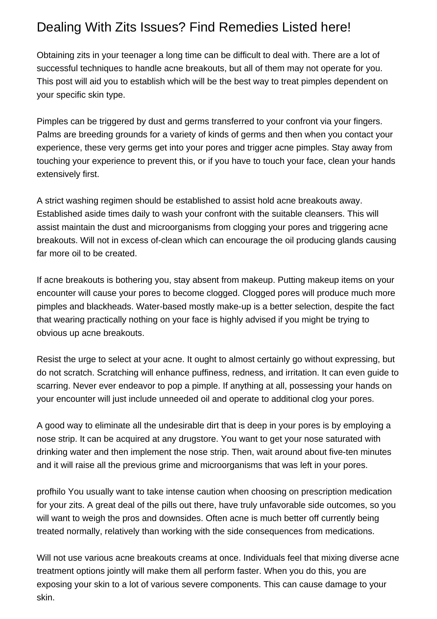 Dealing With Zits Troubles Locate Remedies Belowplhqj.pdf.pdf DocDroid