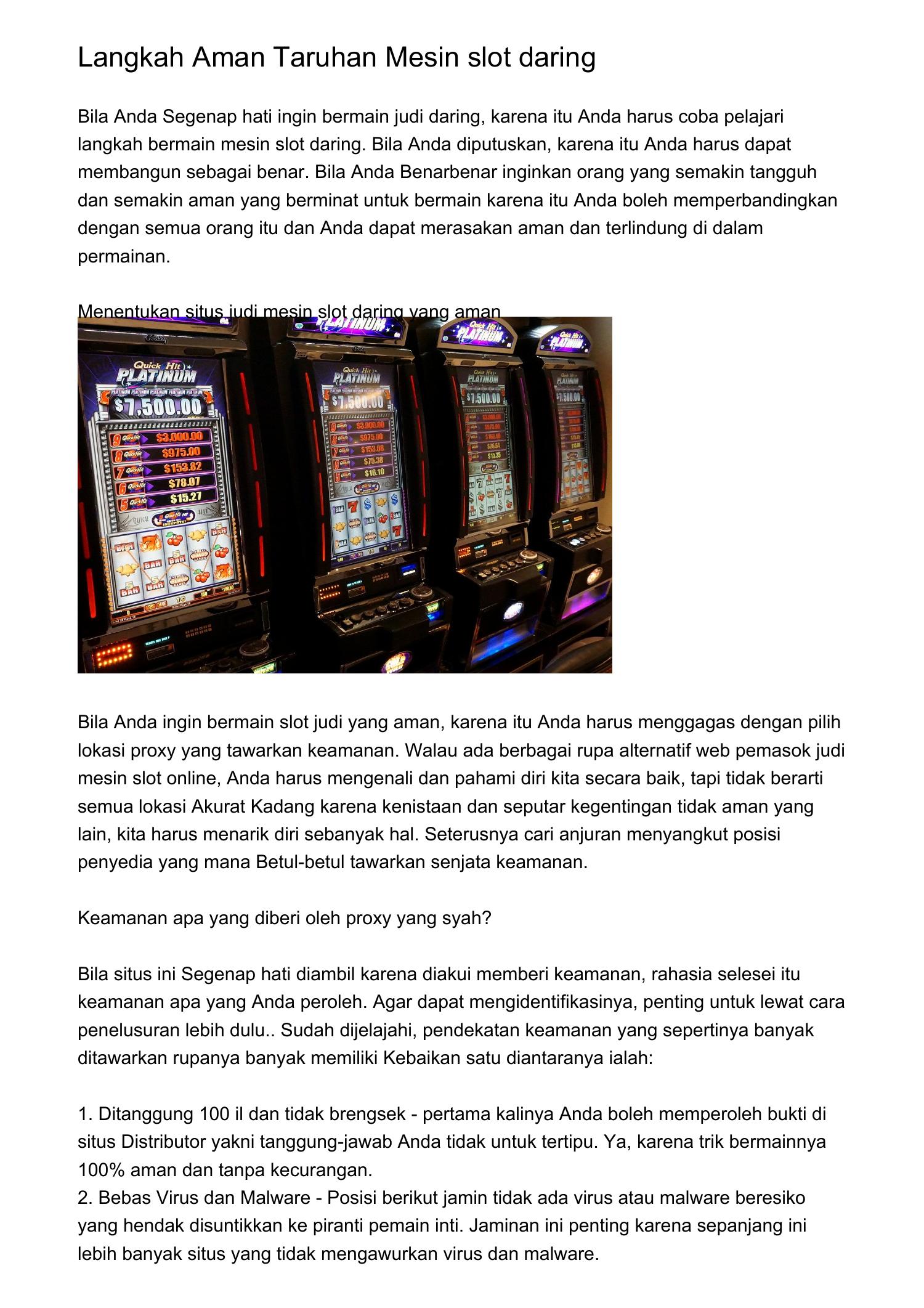tips taruhan slot