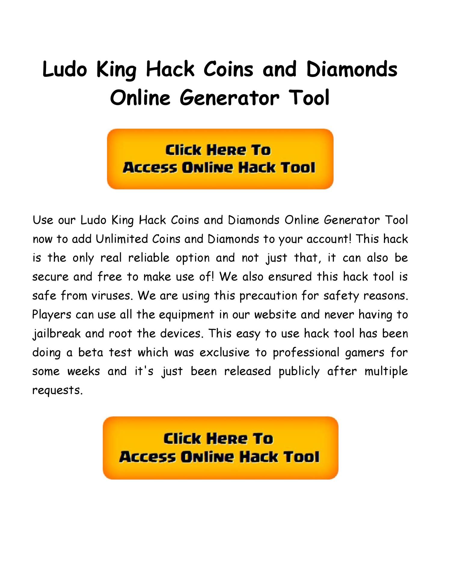 Ludo King Hack Coins and Diamonds Online Generator Tool.pdf DocDroid