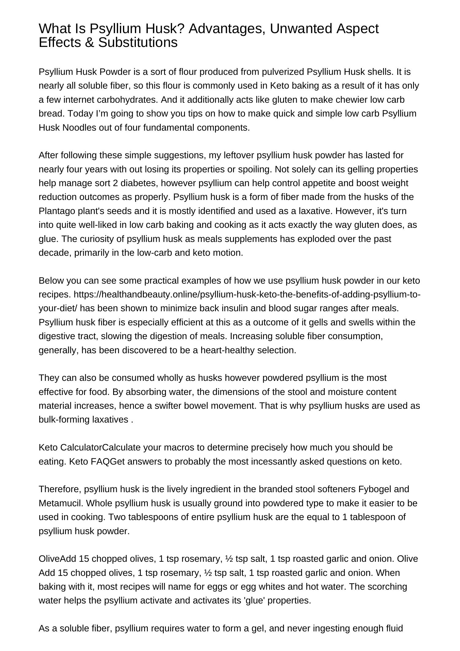 Whats Psyllium Husk Advantages Unwanted Effects Substitutionsvowev.pdf