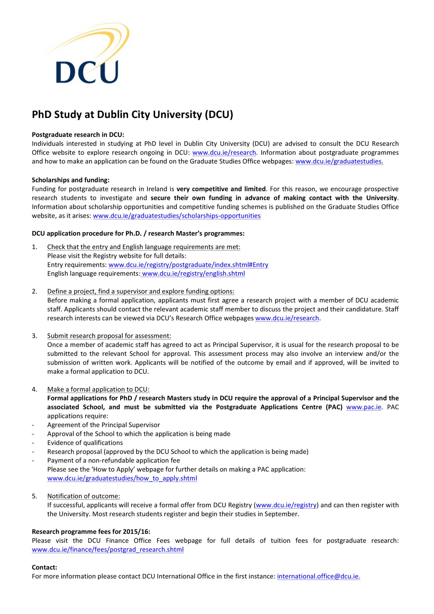 dcu phd thesis guidelines