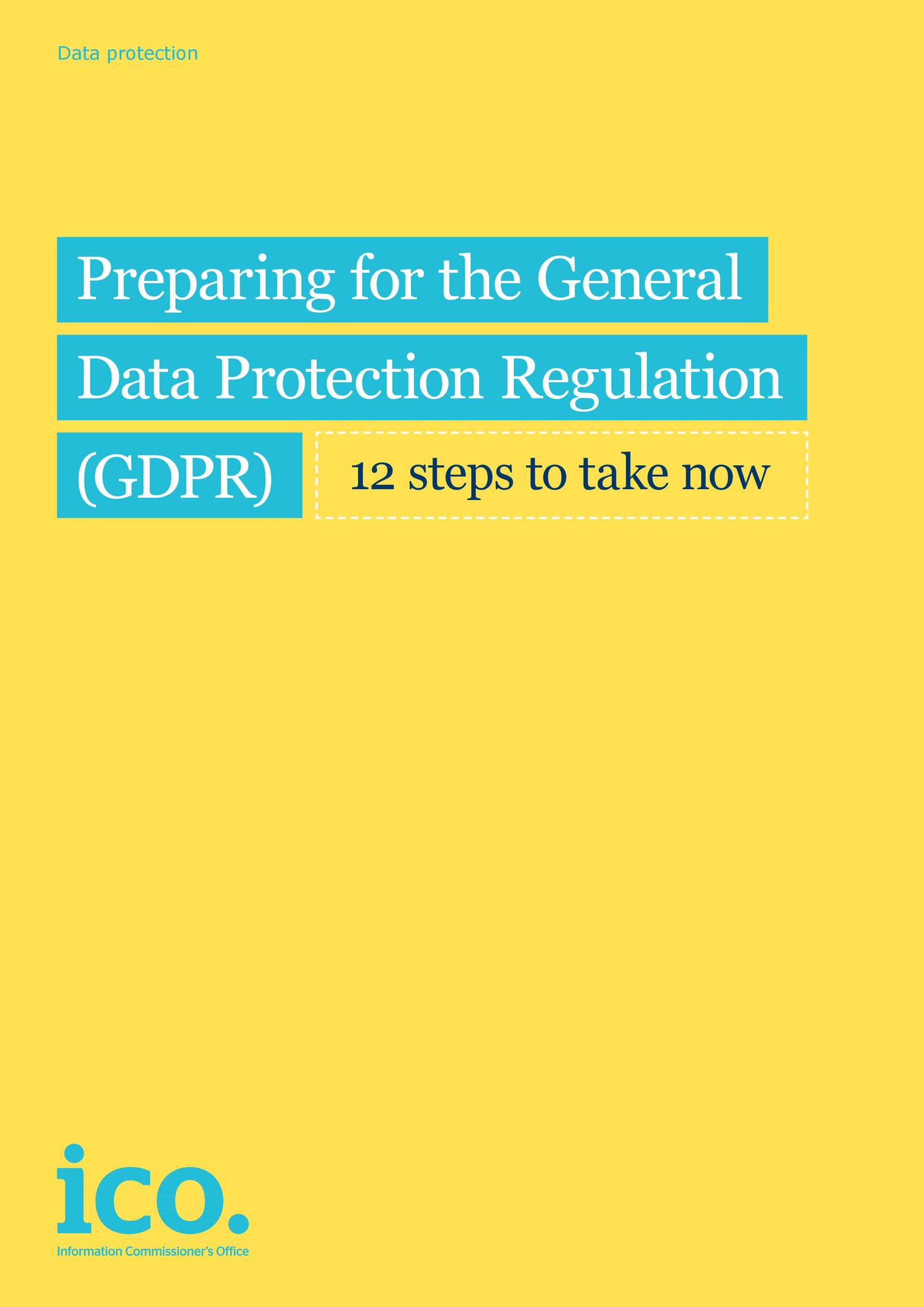 Preparing For The Gdpr 12 Steps Pdf Docdroid