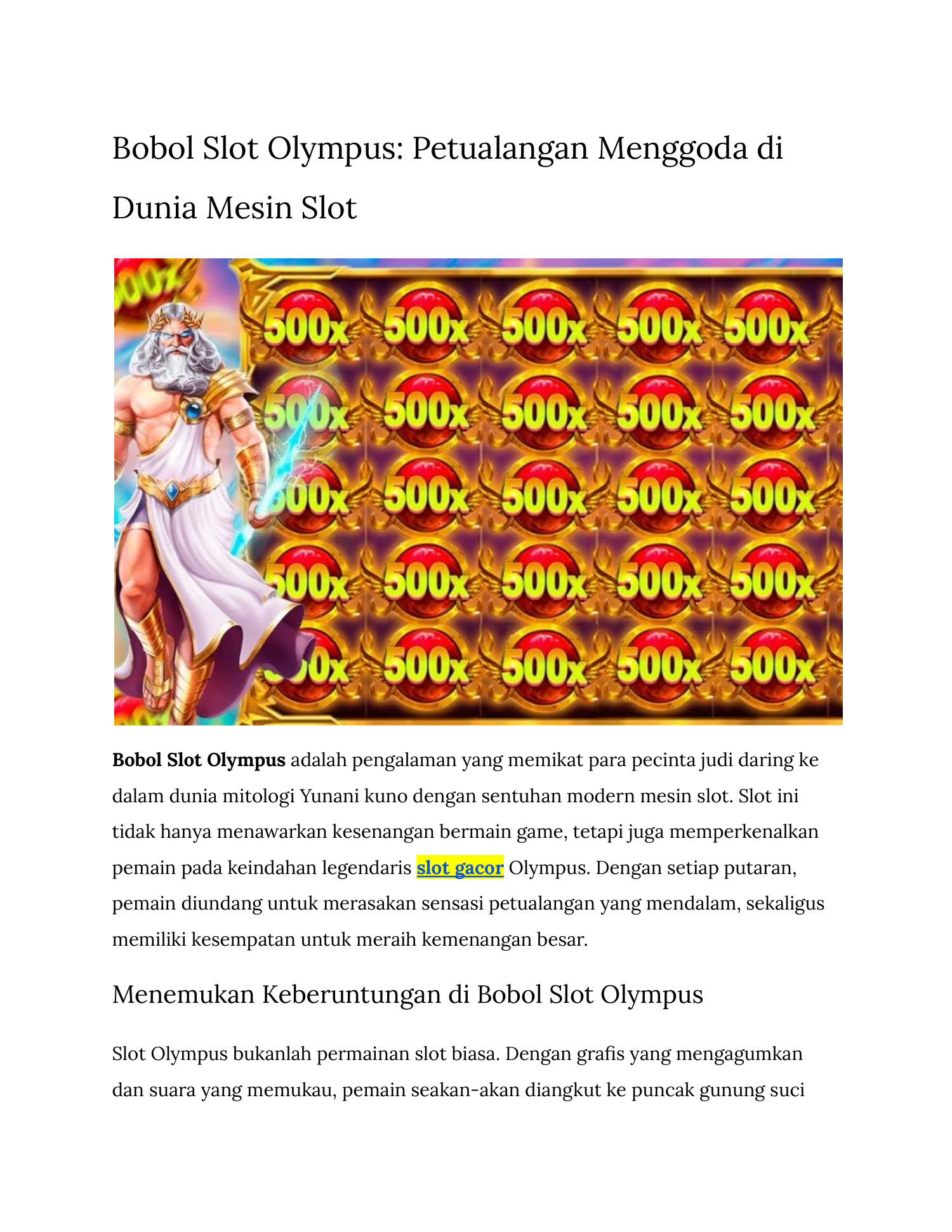 Análisis de la Popularidad de Gates of Olympus en Casinos Online para Jugadores en España