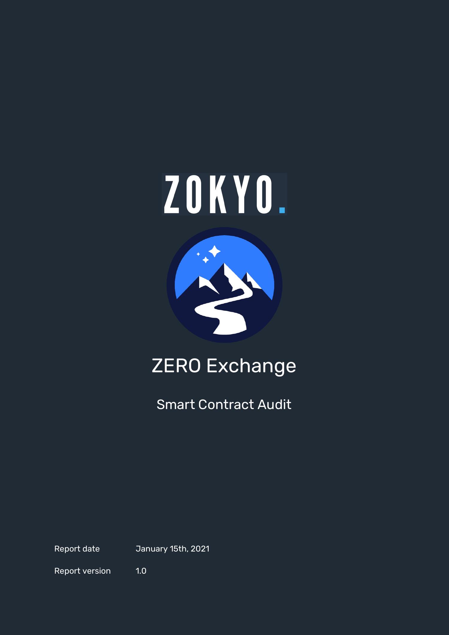 Zokyo_Zero Exchange_SecurityAudit_1.0.pdf DocDroid