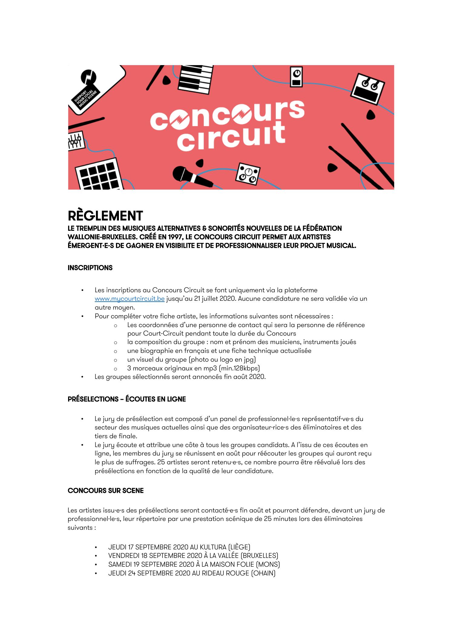 Reglement Concours 2020 Pdf Docdroid