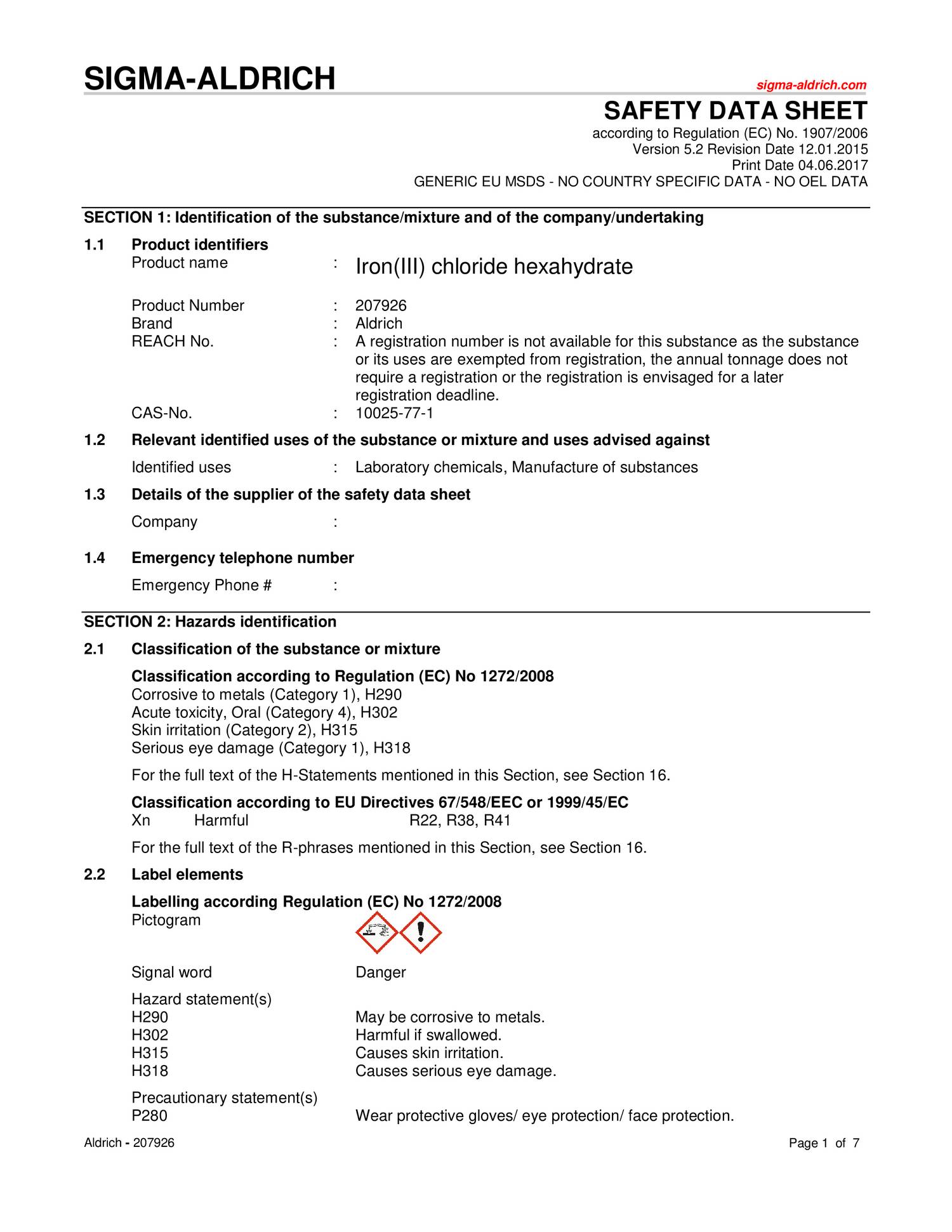Iron(III) chloride hexahydrate SA.pdf DocDroid
