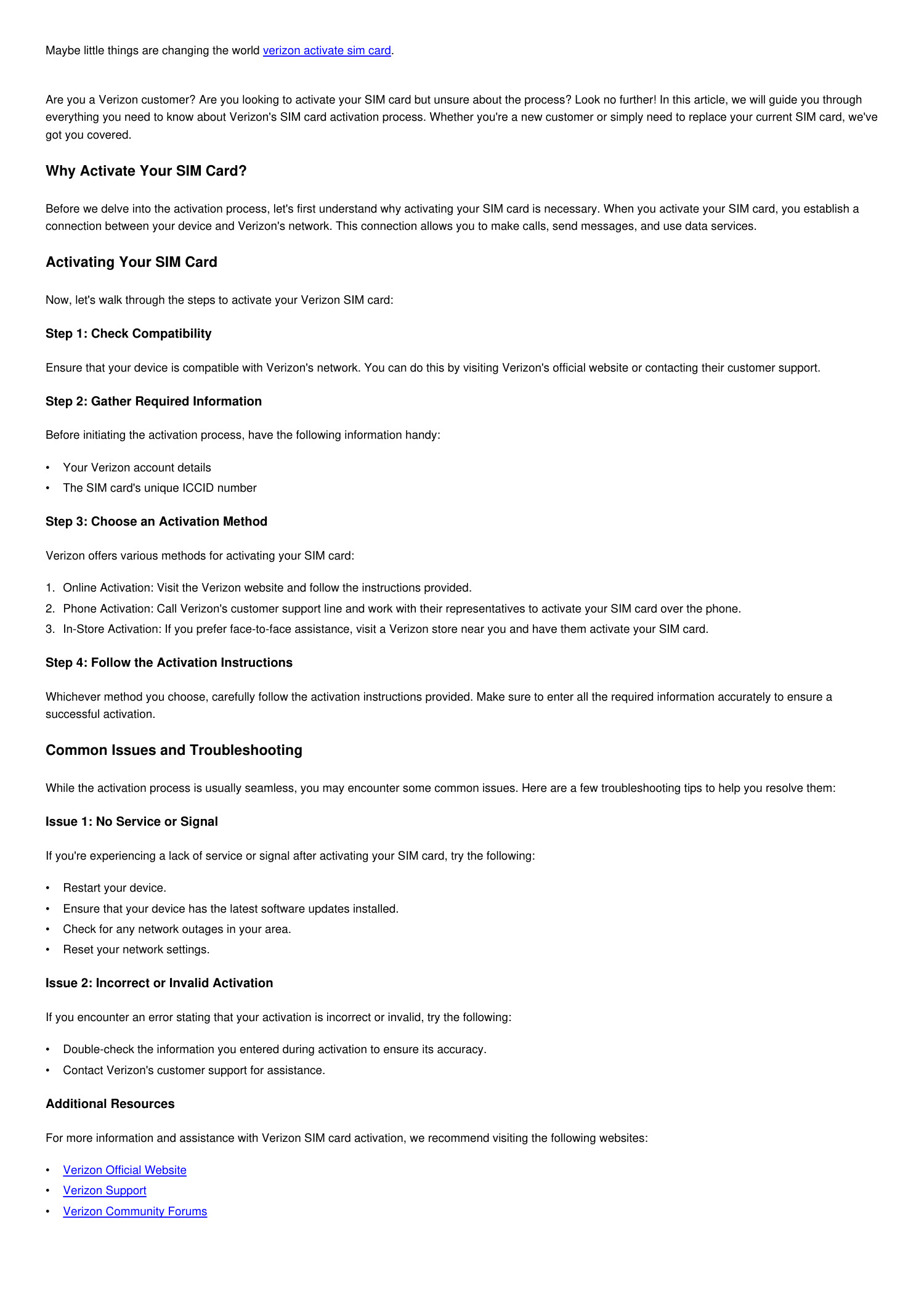 Everything You Need To Know About Verizon Activate SIM Card pdf DocDroid Everything You Need To Know About Verizon Activate SIM Card pdf DocDroid