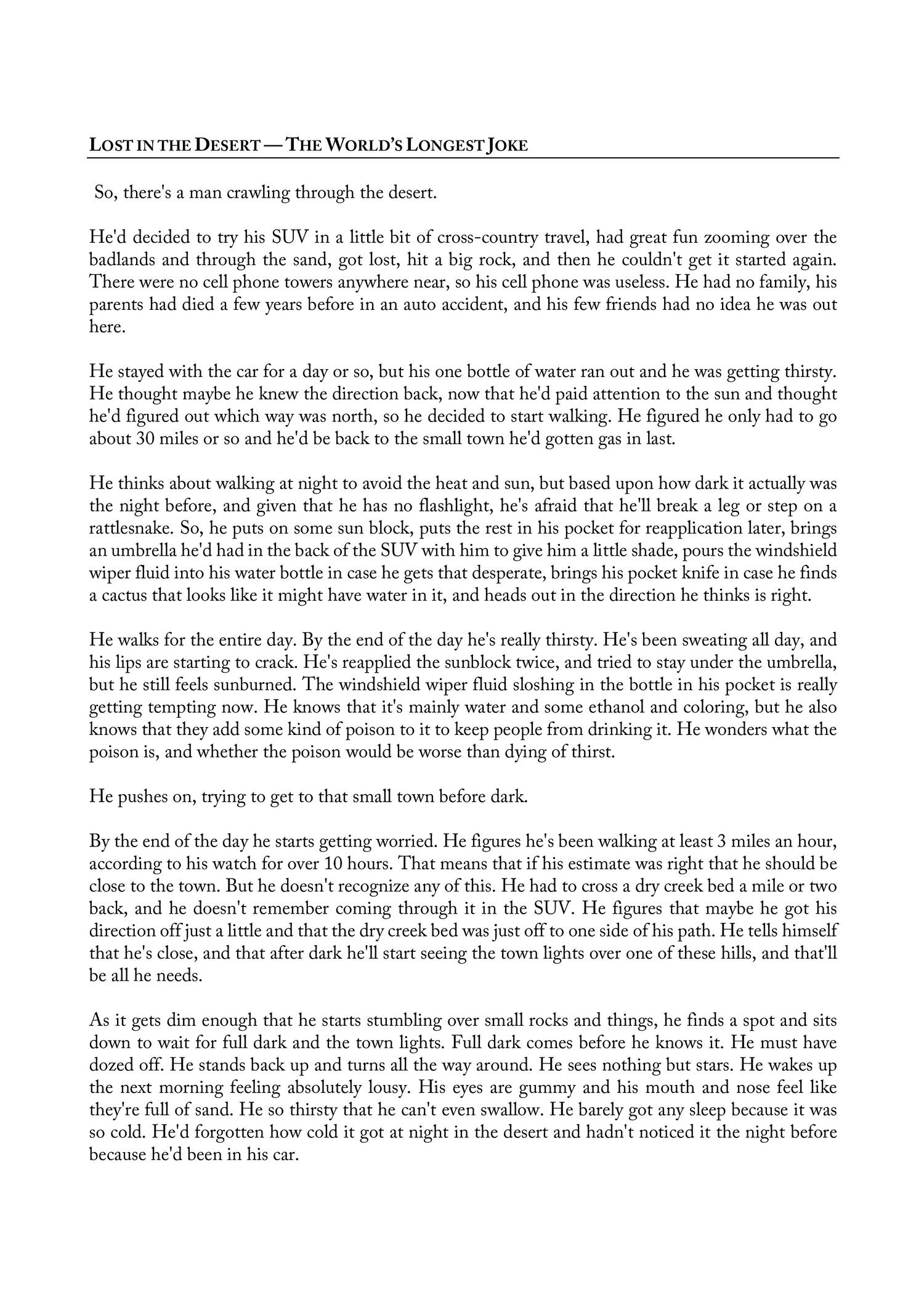 Lost in the Desert — The World's Longest Joke.pdf | DocDroid