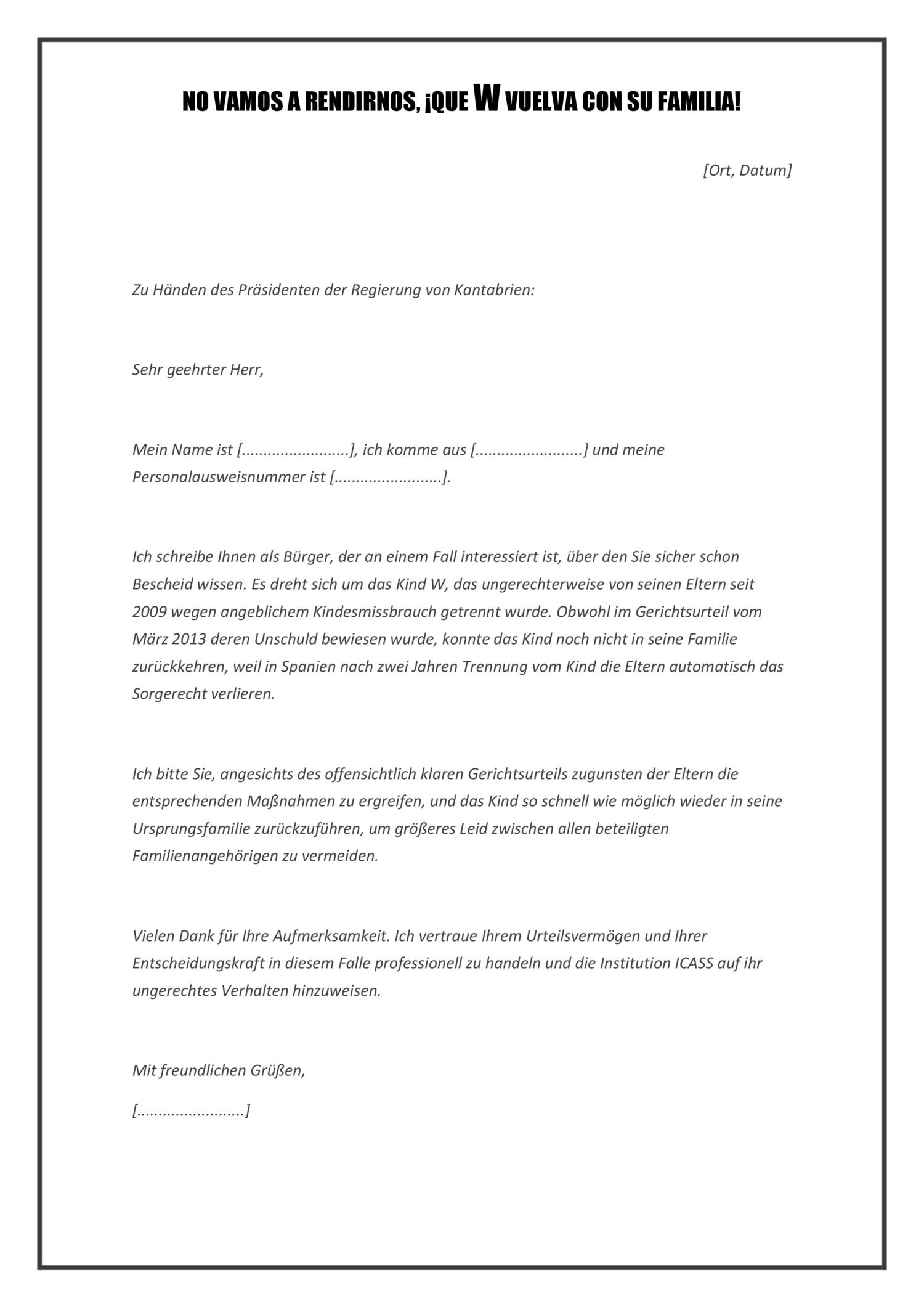 Ejemplos De Cartas En Aleman Nivel B1 Carta W - Alemán.docx | DocDroid