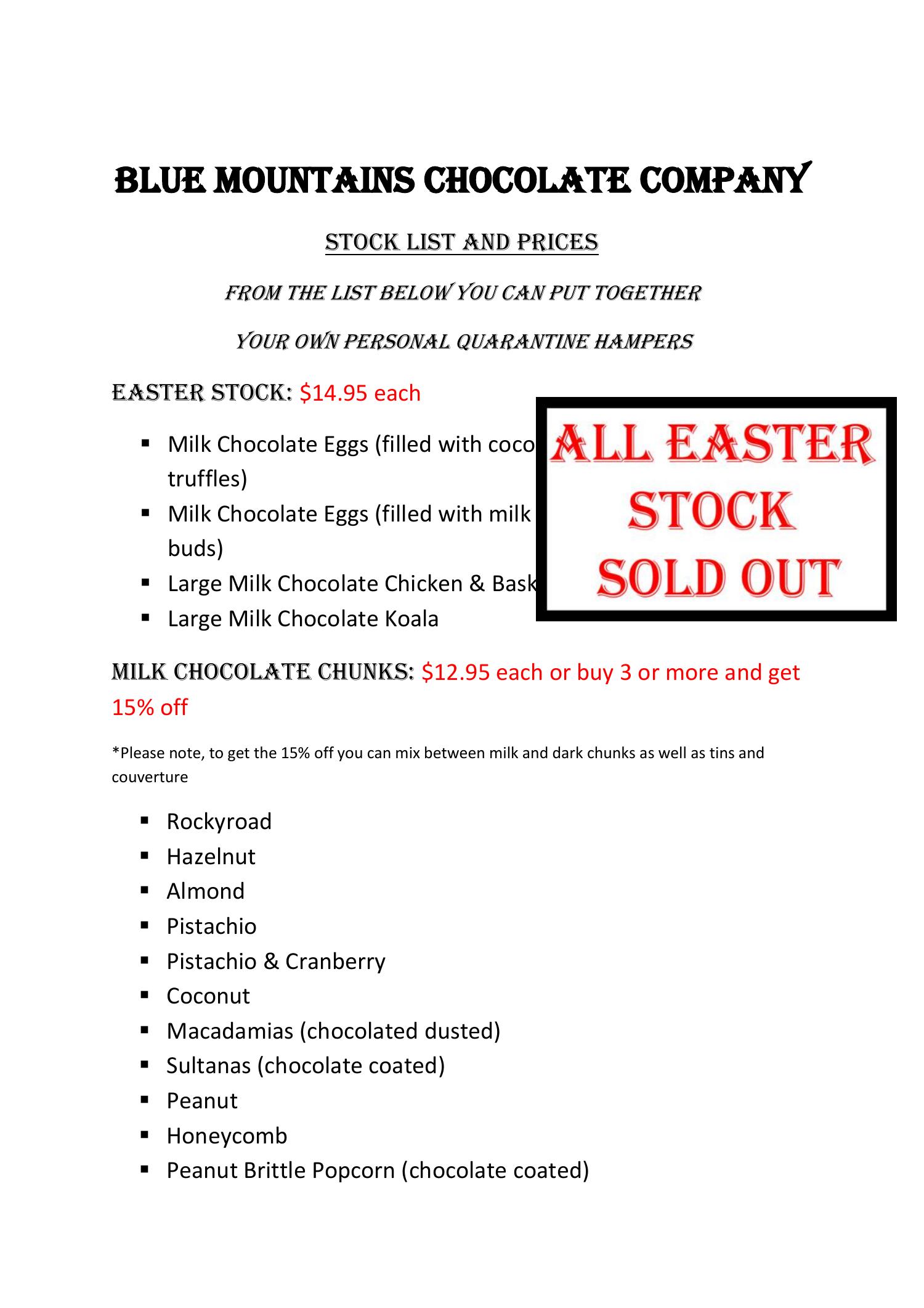 Blue Mountains Chocolate Company Stock and Prices.pdf DocDroid