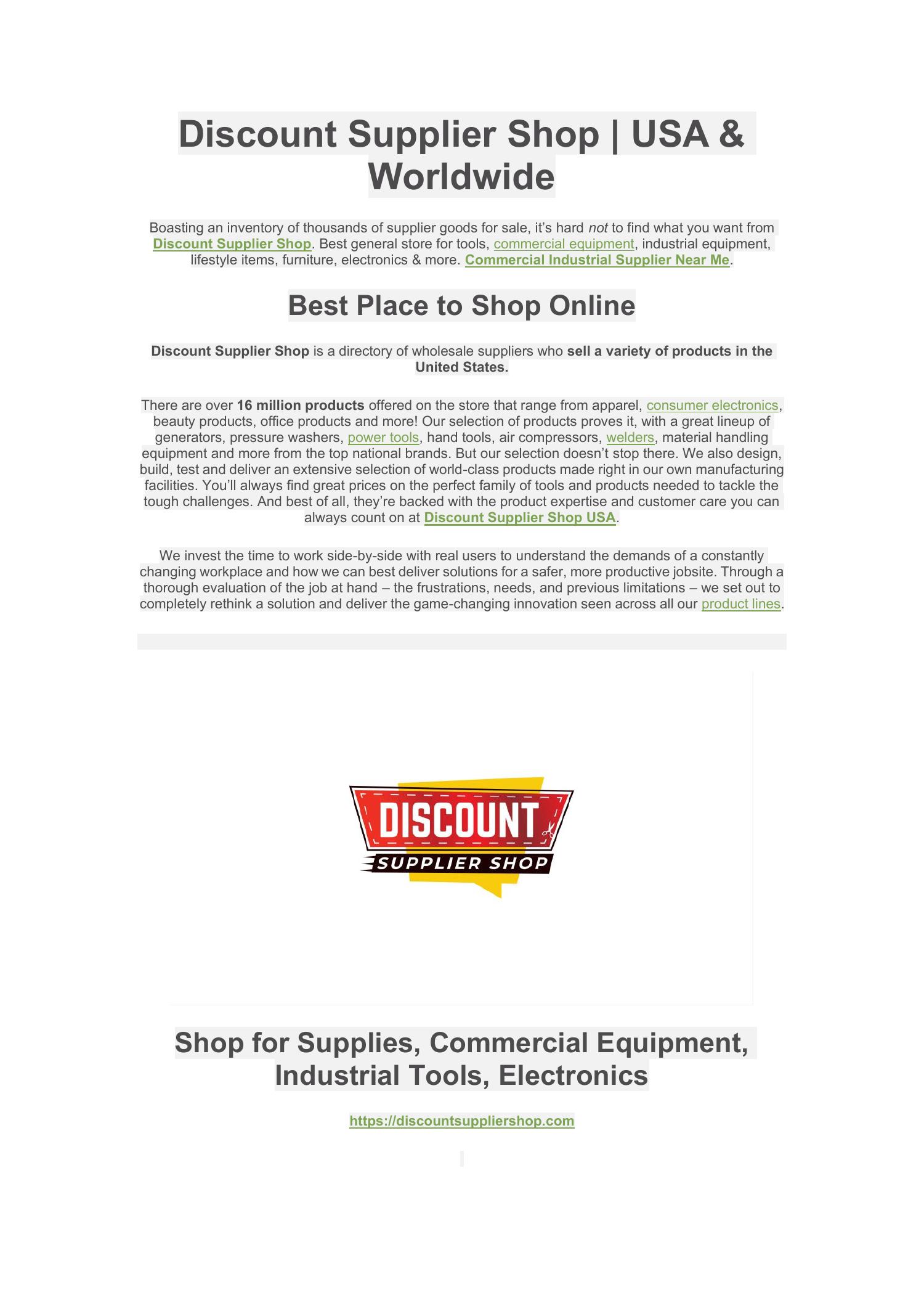 Discount Supplier Shop.docx DocDroid