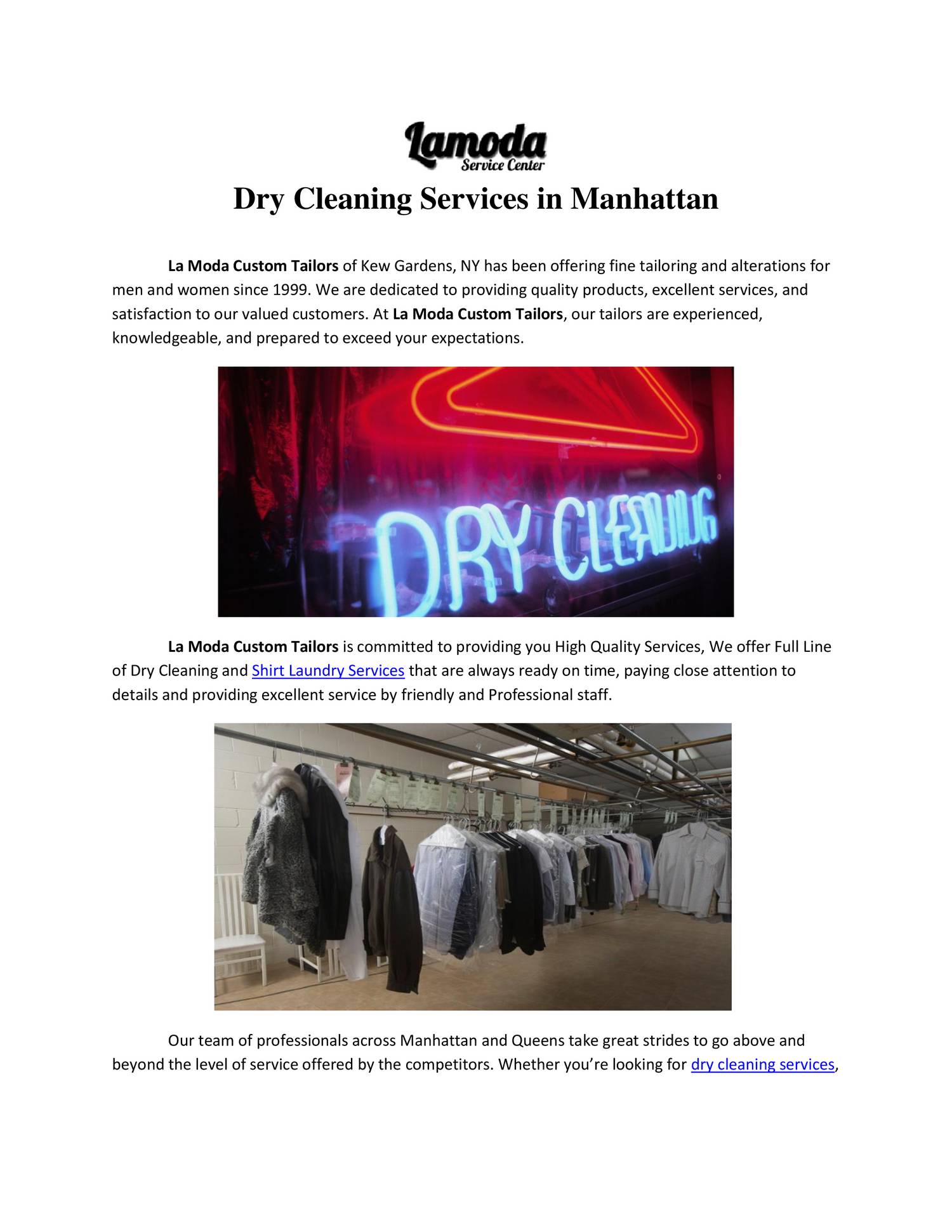 Dry Cleaning Services in Manhattan.pdf DocDroid
