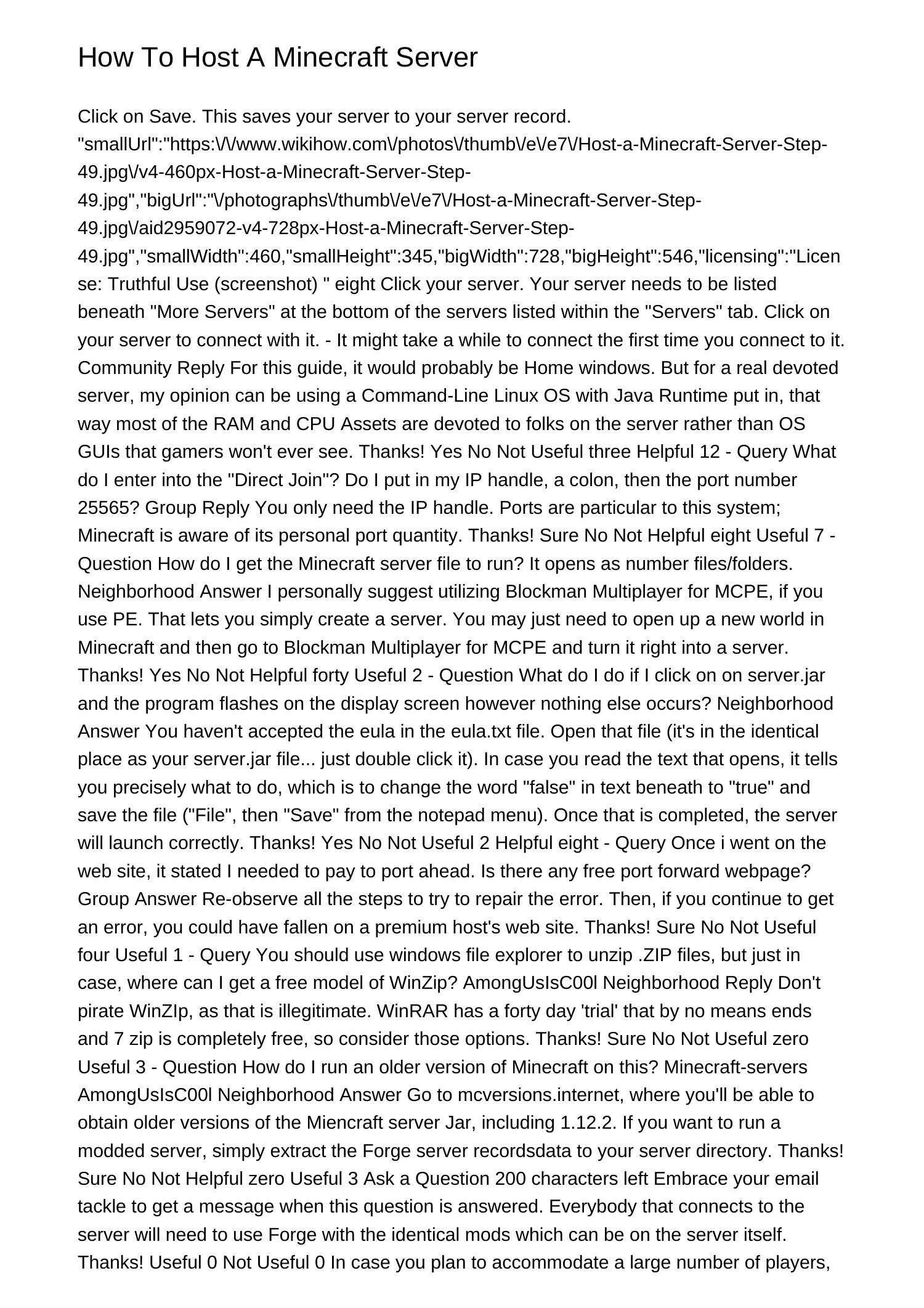 How To Host A Minecraft Serverdblhm pdf pdf DocDroid How To Host A Minecraft Serverdblhm pdf pdf DocDroid