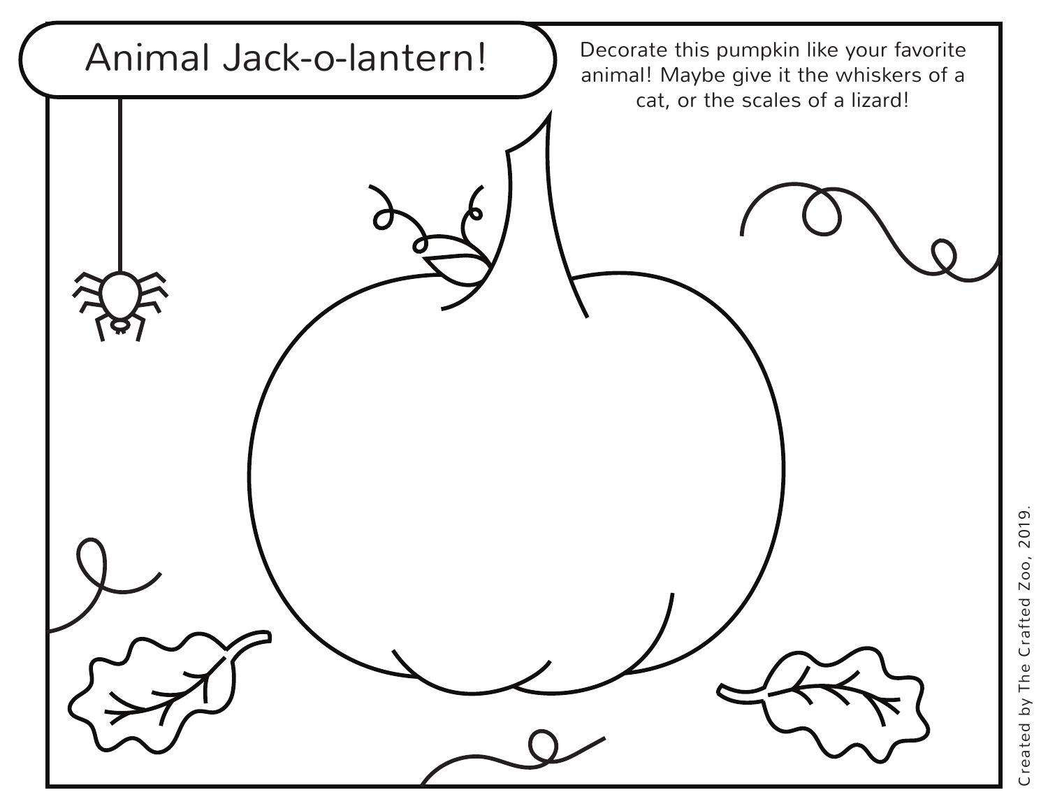 Animal Jack-o-lantern Coloring  | DocDroid