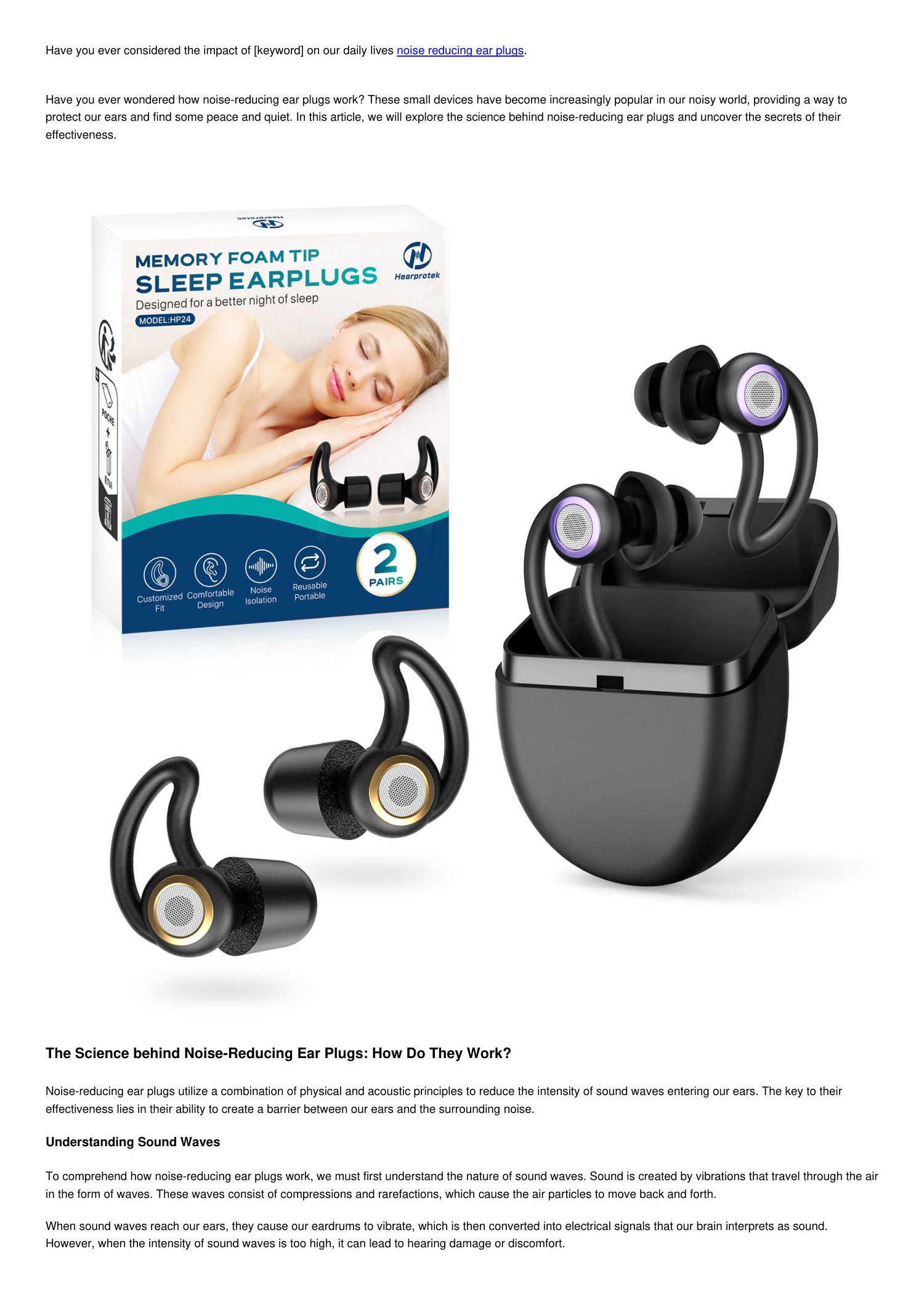 The Science behind NoiseReducing Ear Plugs How Do They Work?.pdf