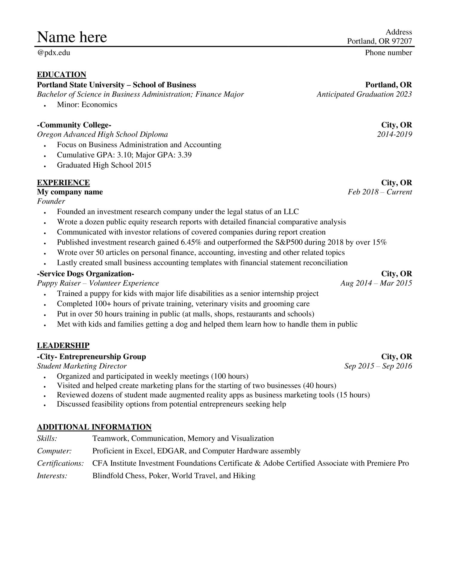 uark resume help