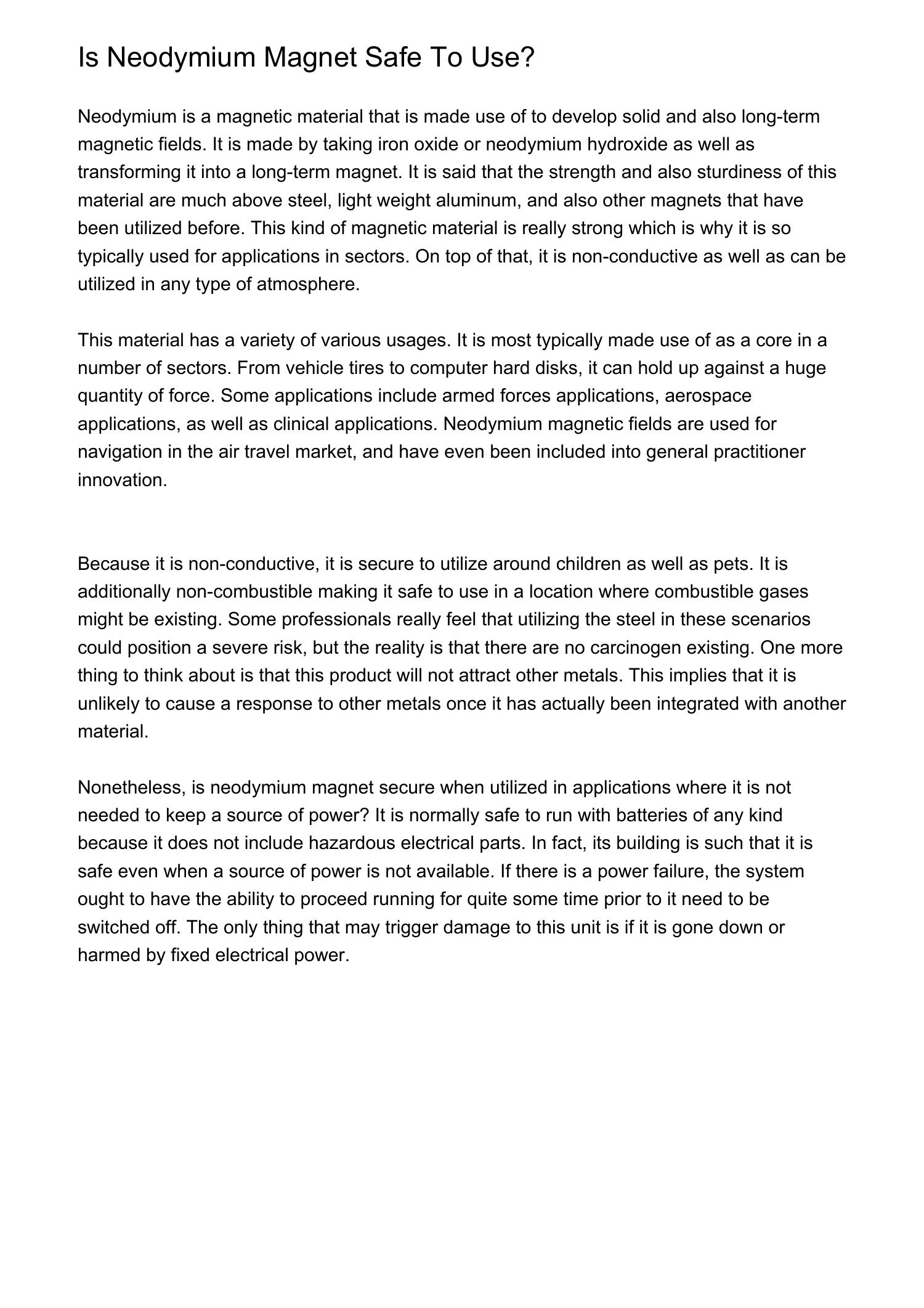 Is Neodymium Safe To Make Use Ofdbhba.pdf.pdf DocDroid