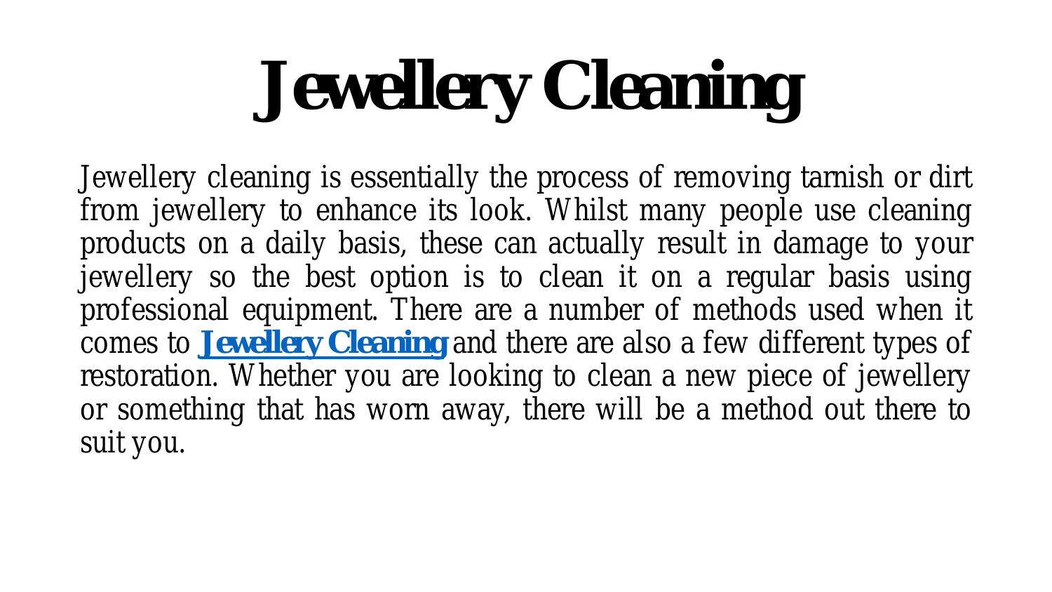 Jewellery Cleaning.pptx DocDroid
