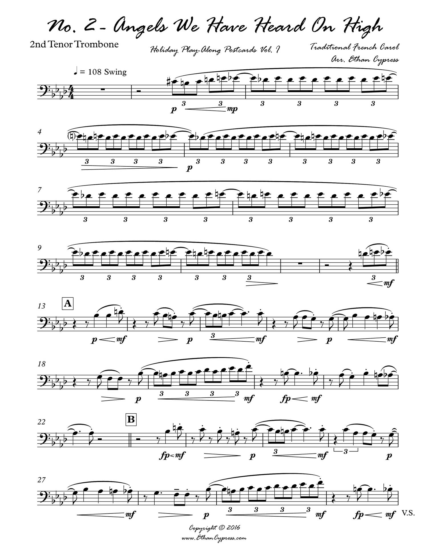 2Angels We Have Heard On High Trombone Quintet 2ND TENOR TROMBONE.pdf DocDroid