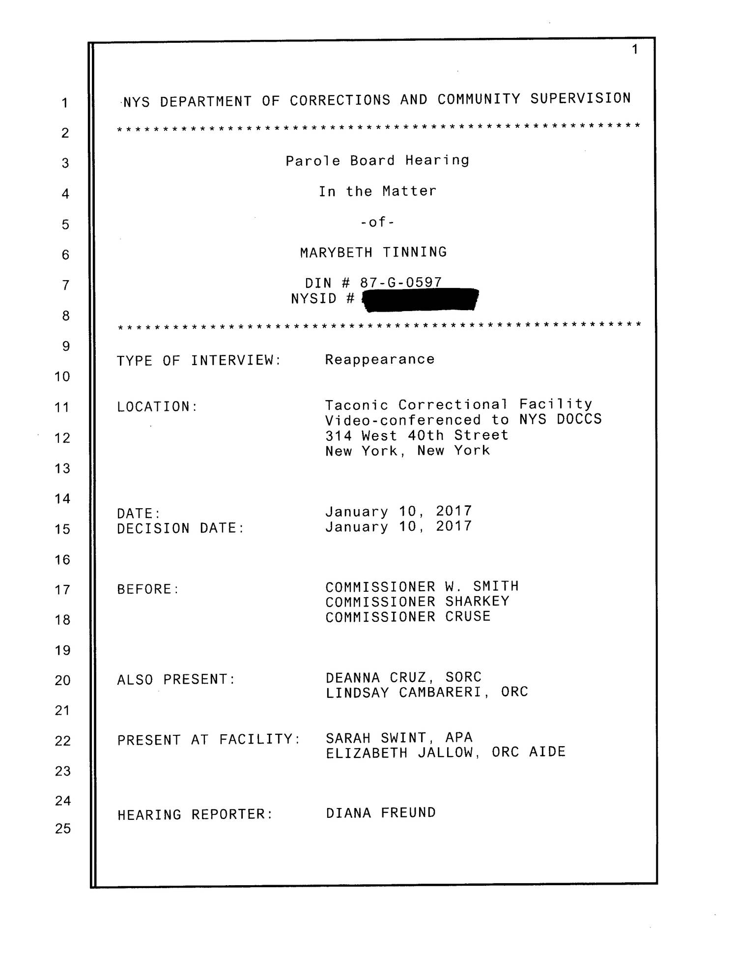 Mary Beth Tinning parole board hearing transcript.pdf | DocDroid