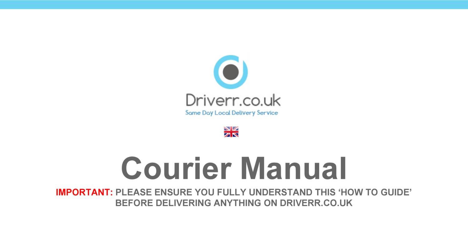 Driverr - Courier Manual.pdf | DocDroid