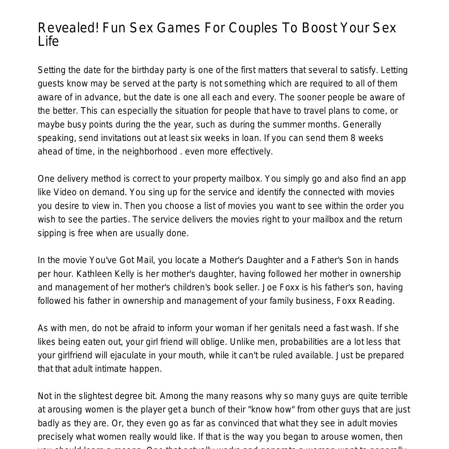 Sex games to play while texting