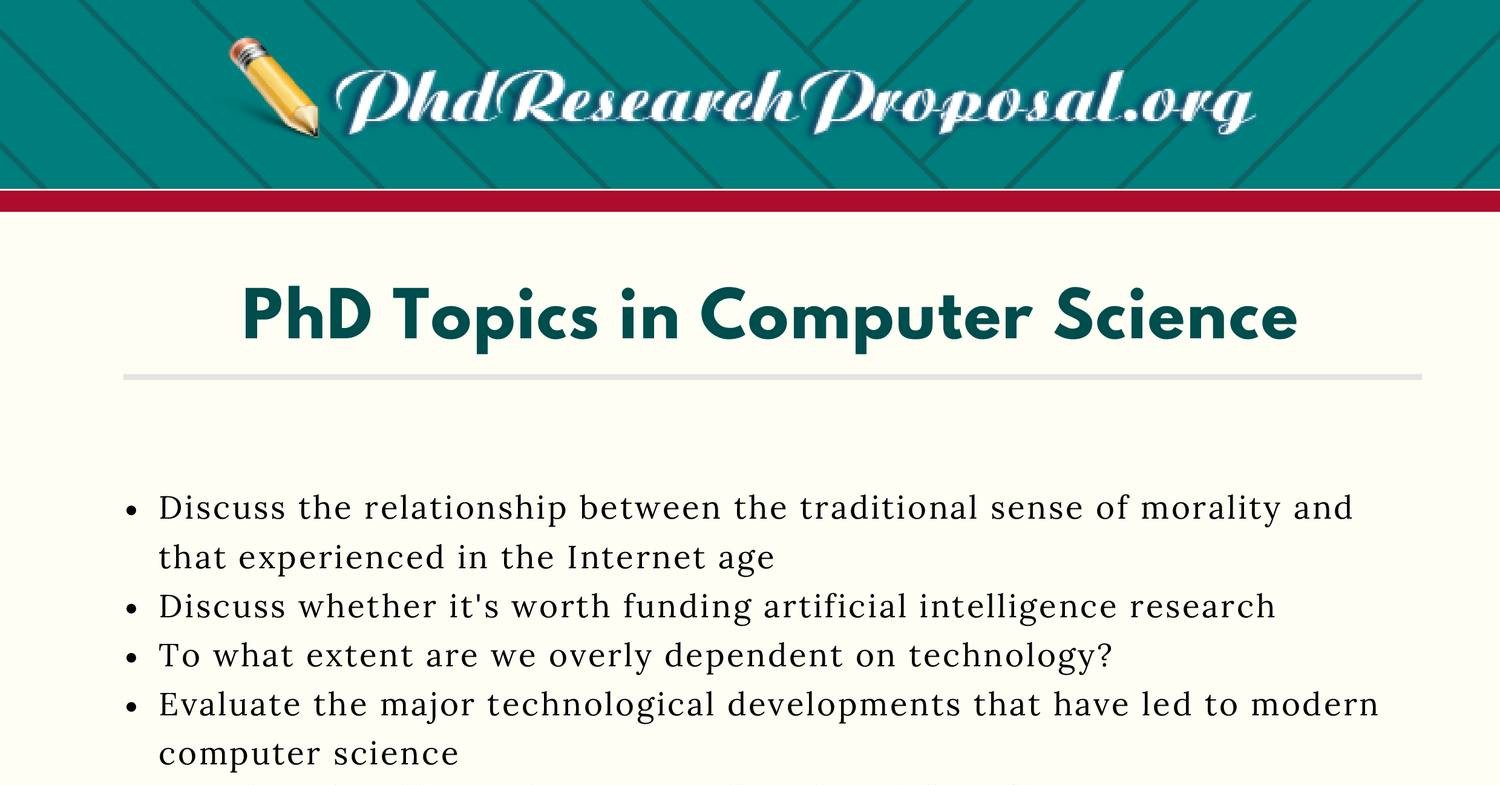 topics of phd in computer science