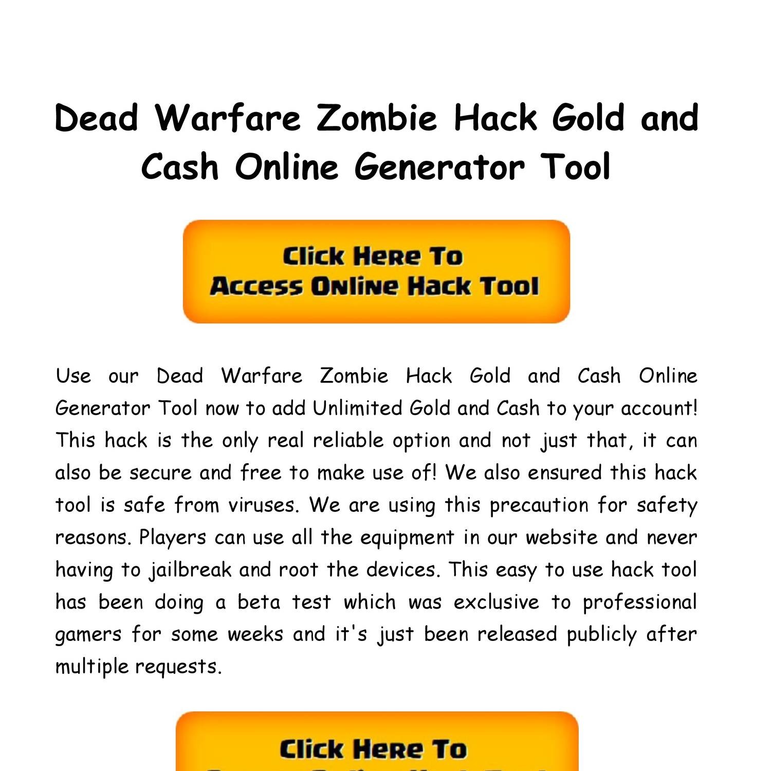 Zombs.io Gold Generator Hack 