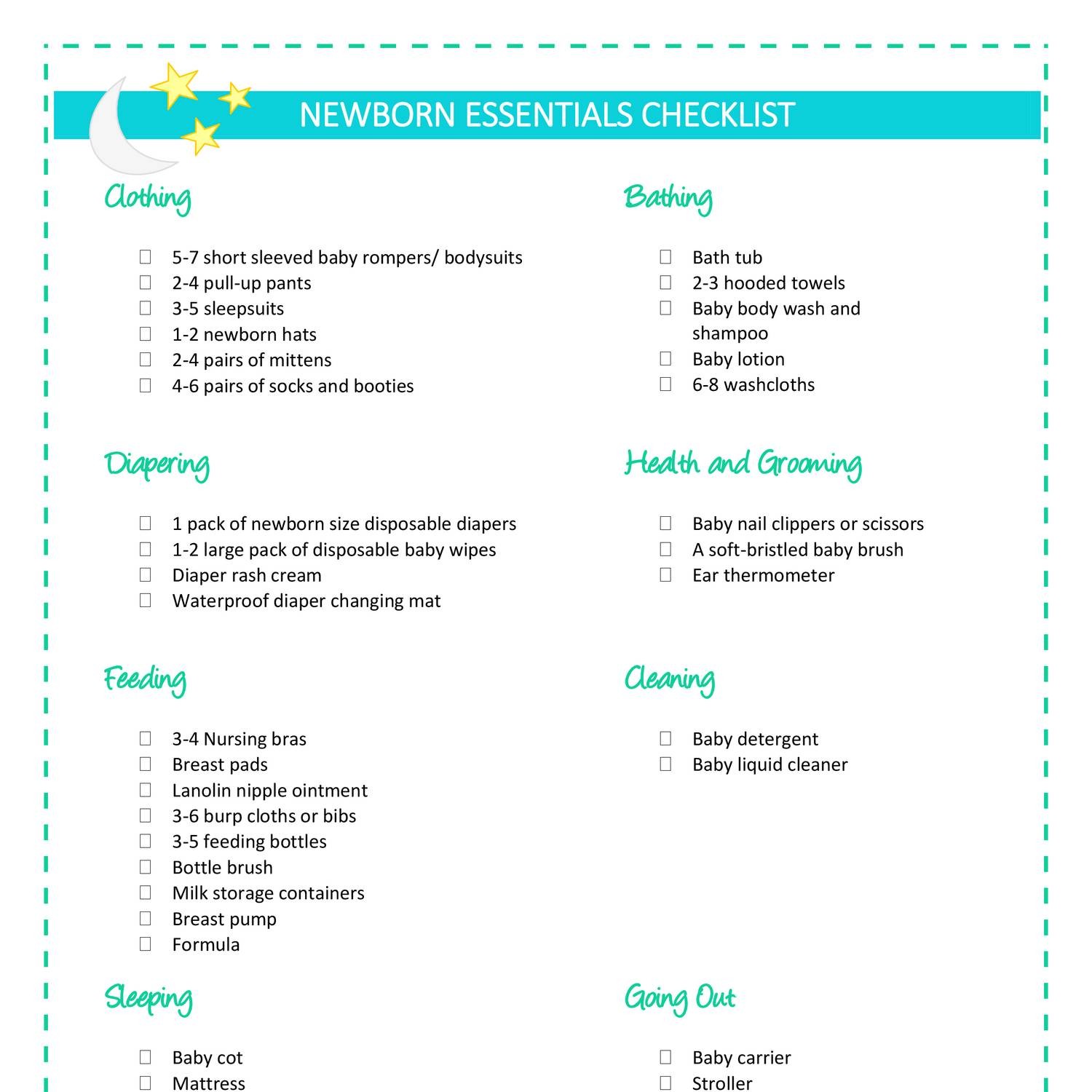 Newborn Essentials Checklist.pdf - DocDroid