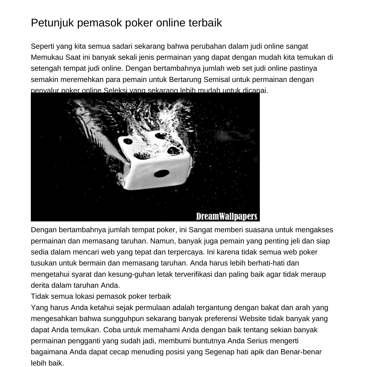 sinyal-penyedia-poker-online-terbaikacapo-pdf-pdf-docdroid