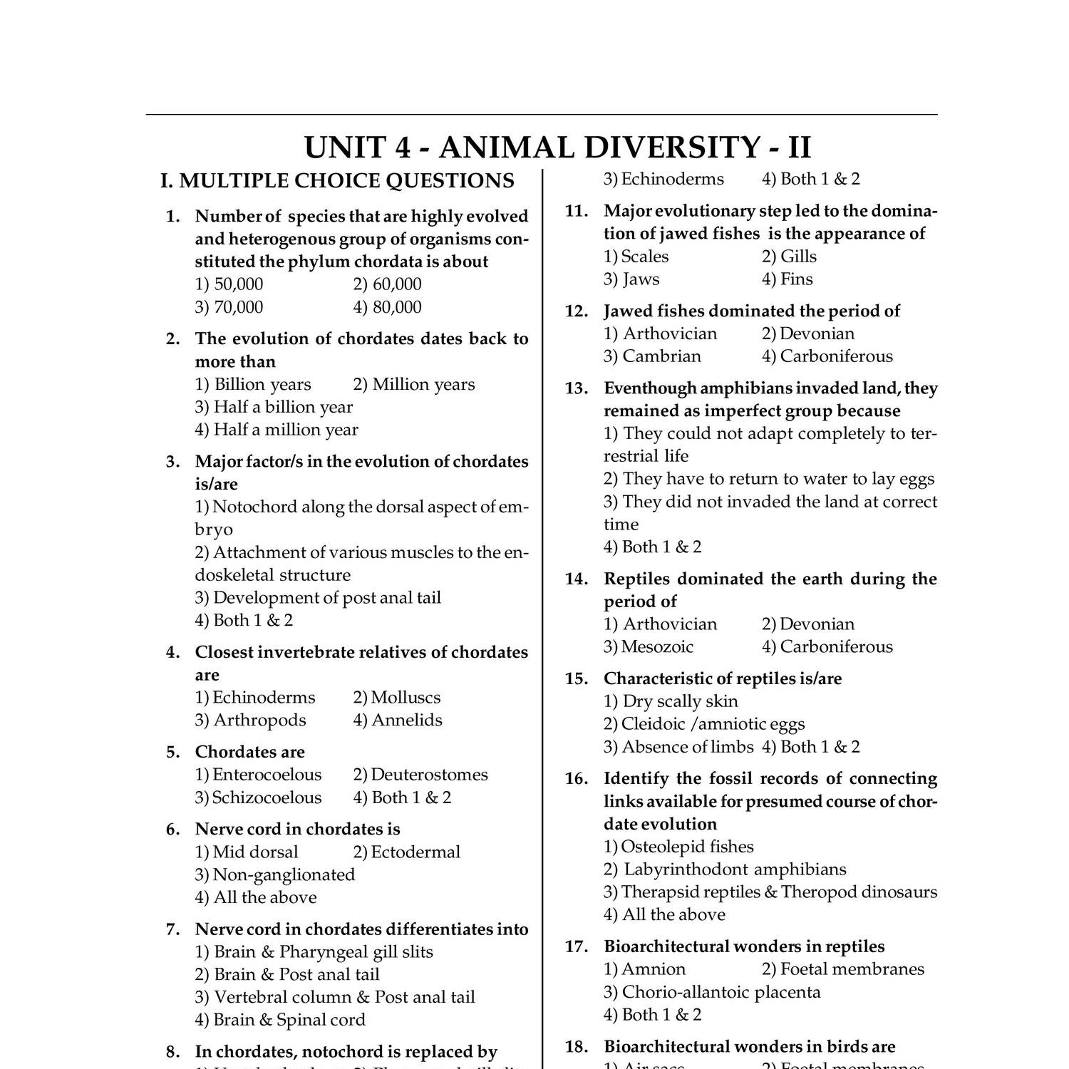 4. Unit 4-ANIMAL DIVERSITY  | DocDroid