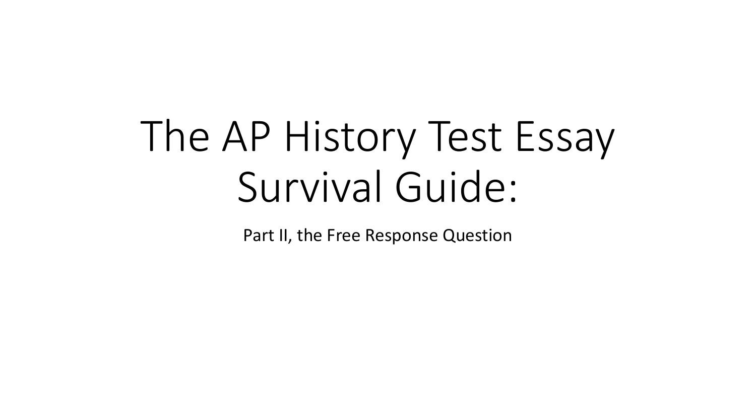 ap history essay questions