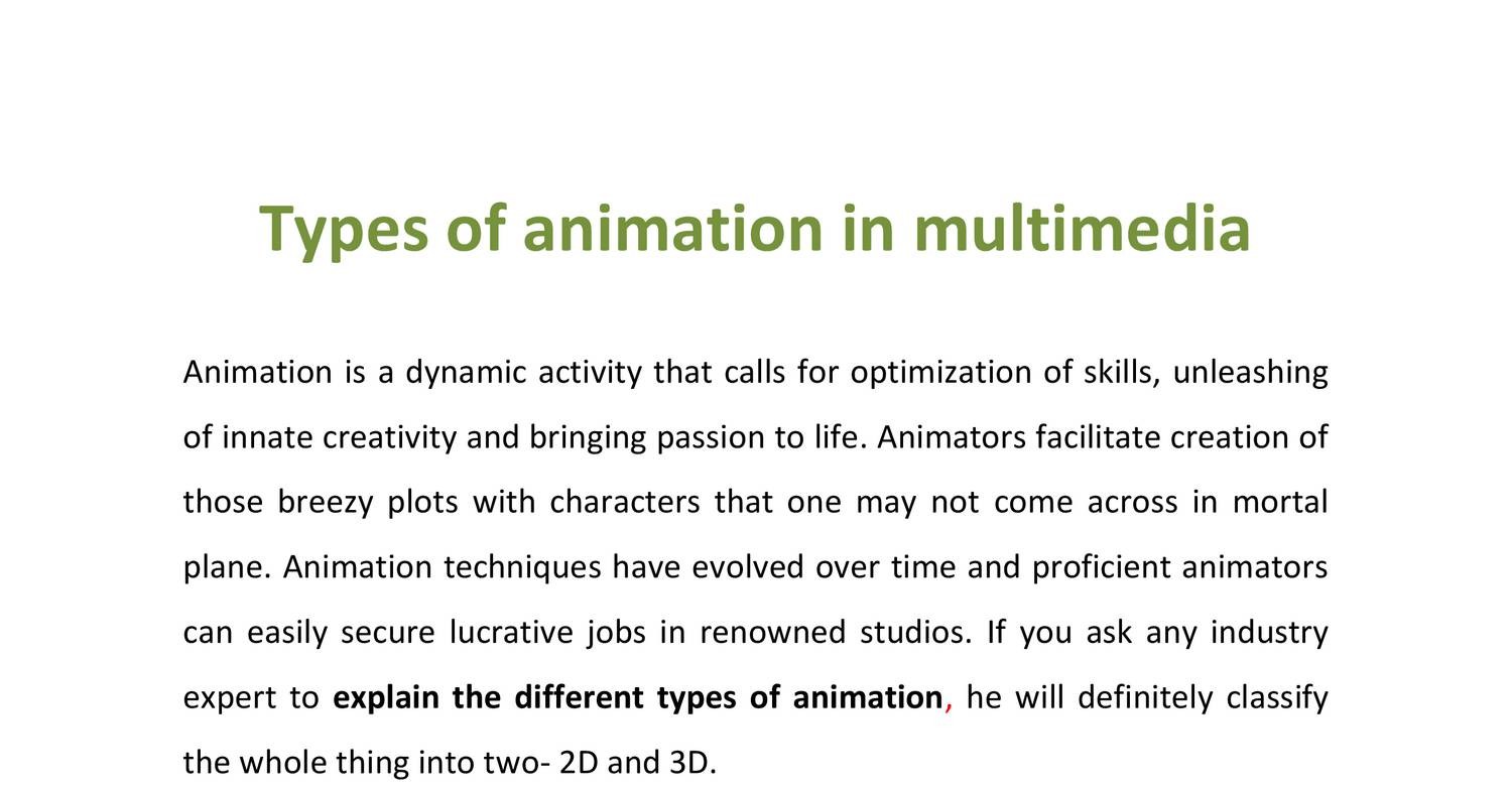 Types of animation in  | DocDroid