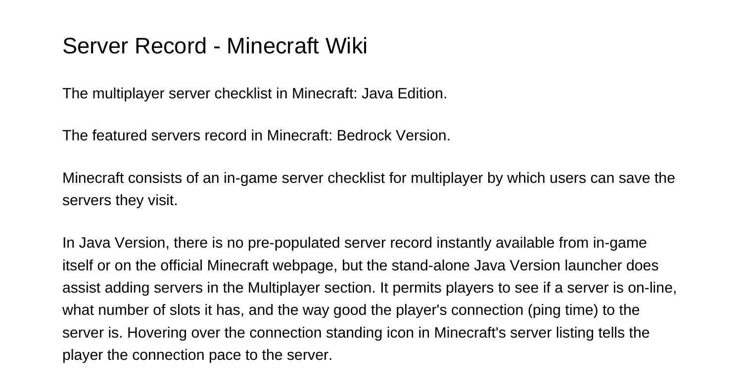 Server List Minecraft Wikirbiyf.pdf.pdf | DocDroid