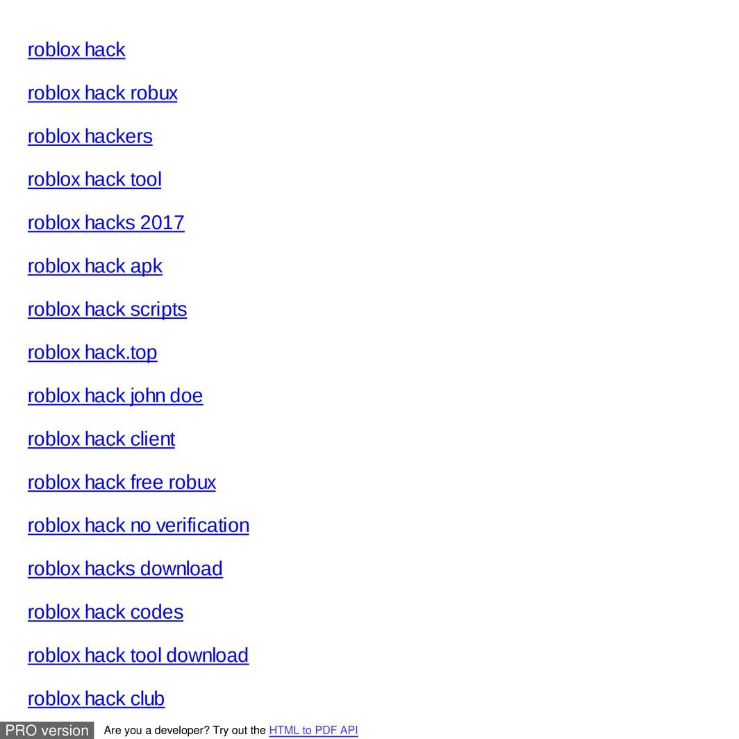 Roblox Hack List Of Websitespdf Docdroid - roblox url hack