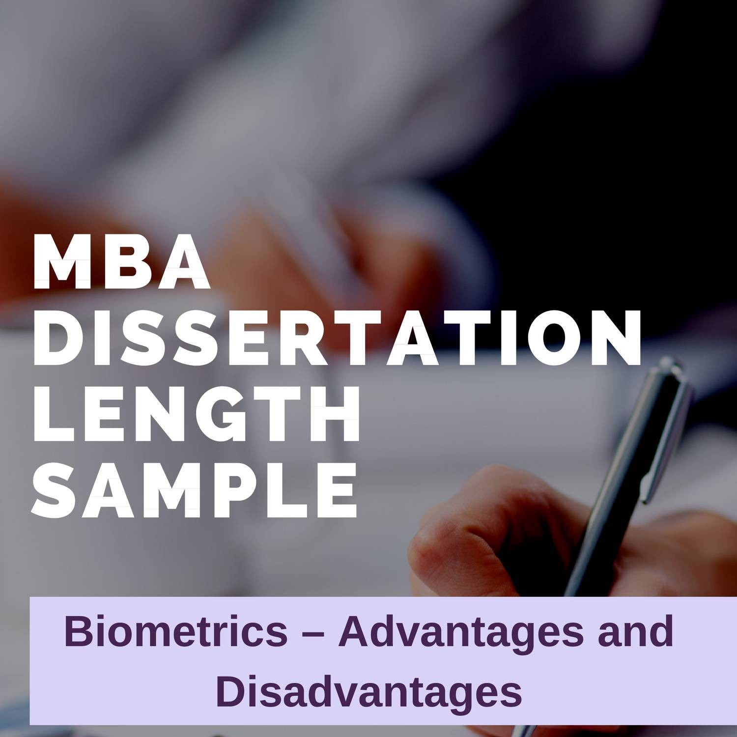 mba dissertation length