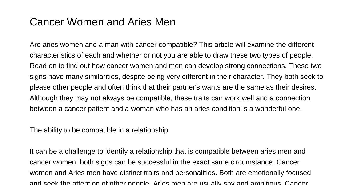 Aries Man and Cancer Woman in Relationshipscbuep.pdf.pdf | DocDroid