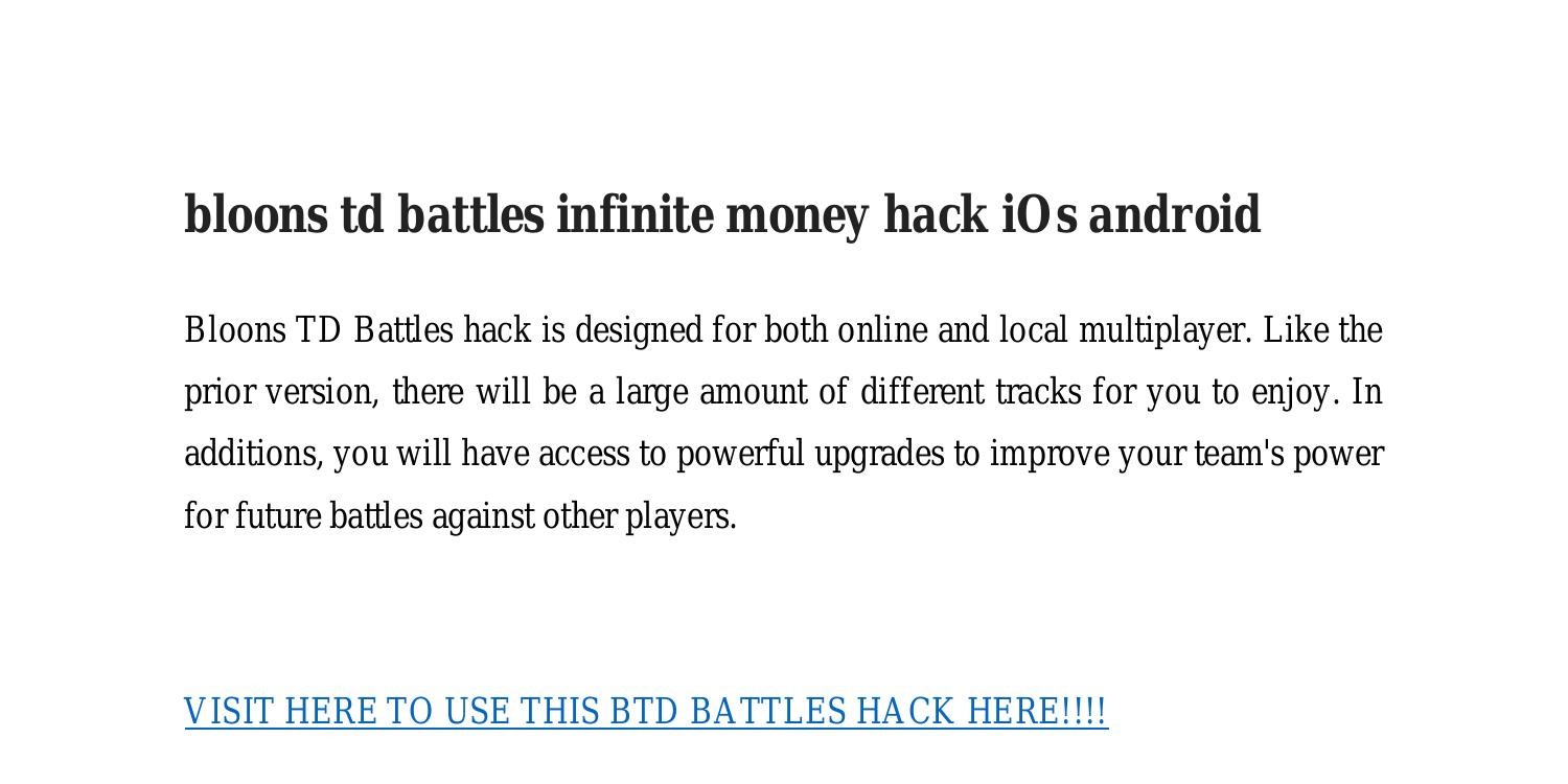 bloons td battles infinite money hack ios android