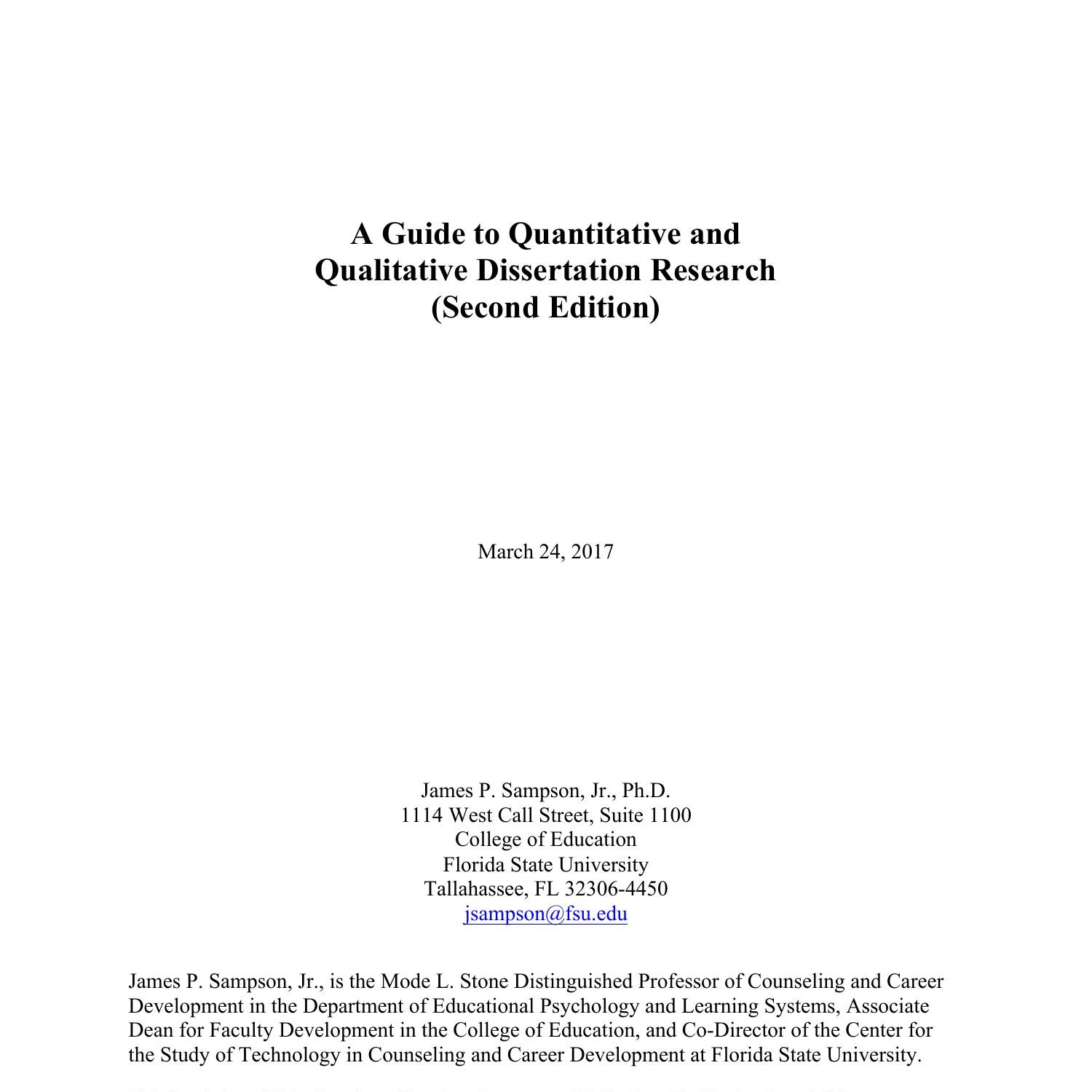 dissertation on qualitative research