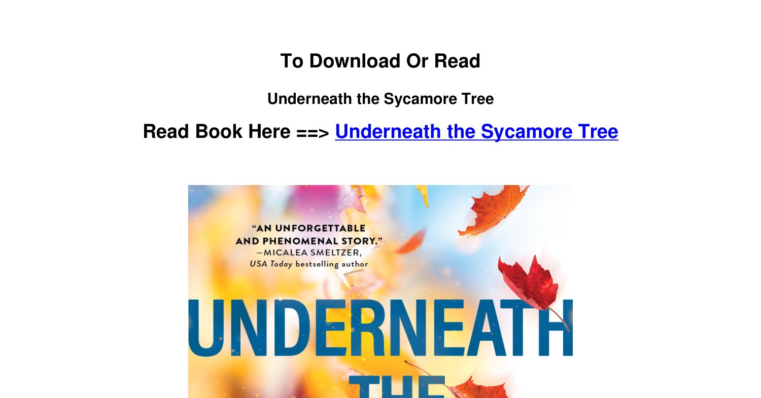 download Pdf Underneath the Sycamore Tree By B Celeste.pdf | DocDroid