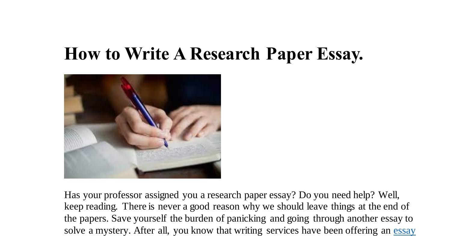 paper essay research