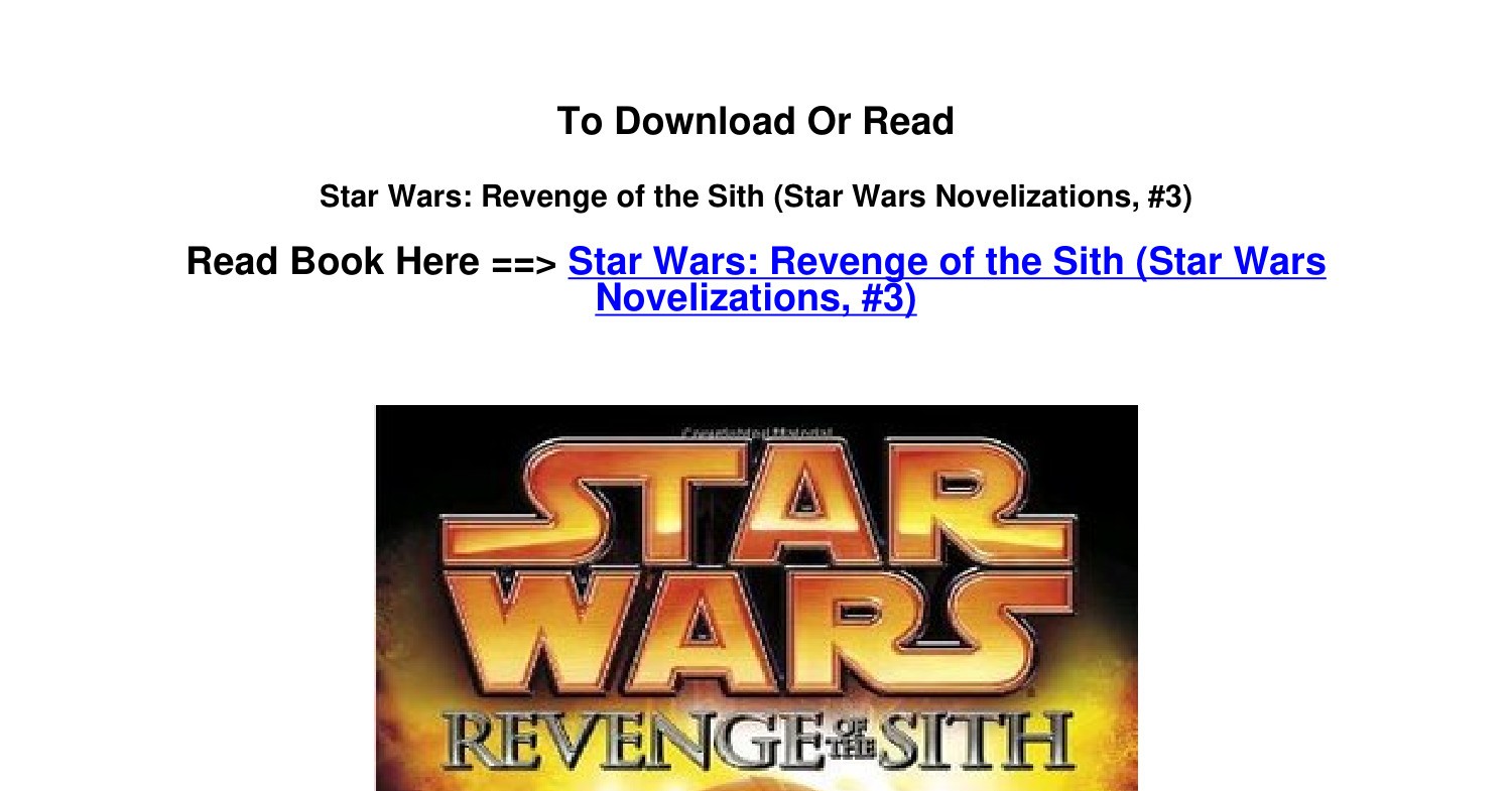 Star Wars: Revenge of the Sith (novelization), Wookieepedia