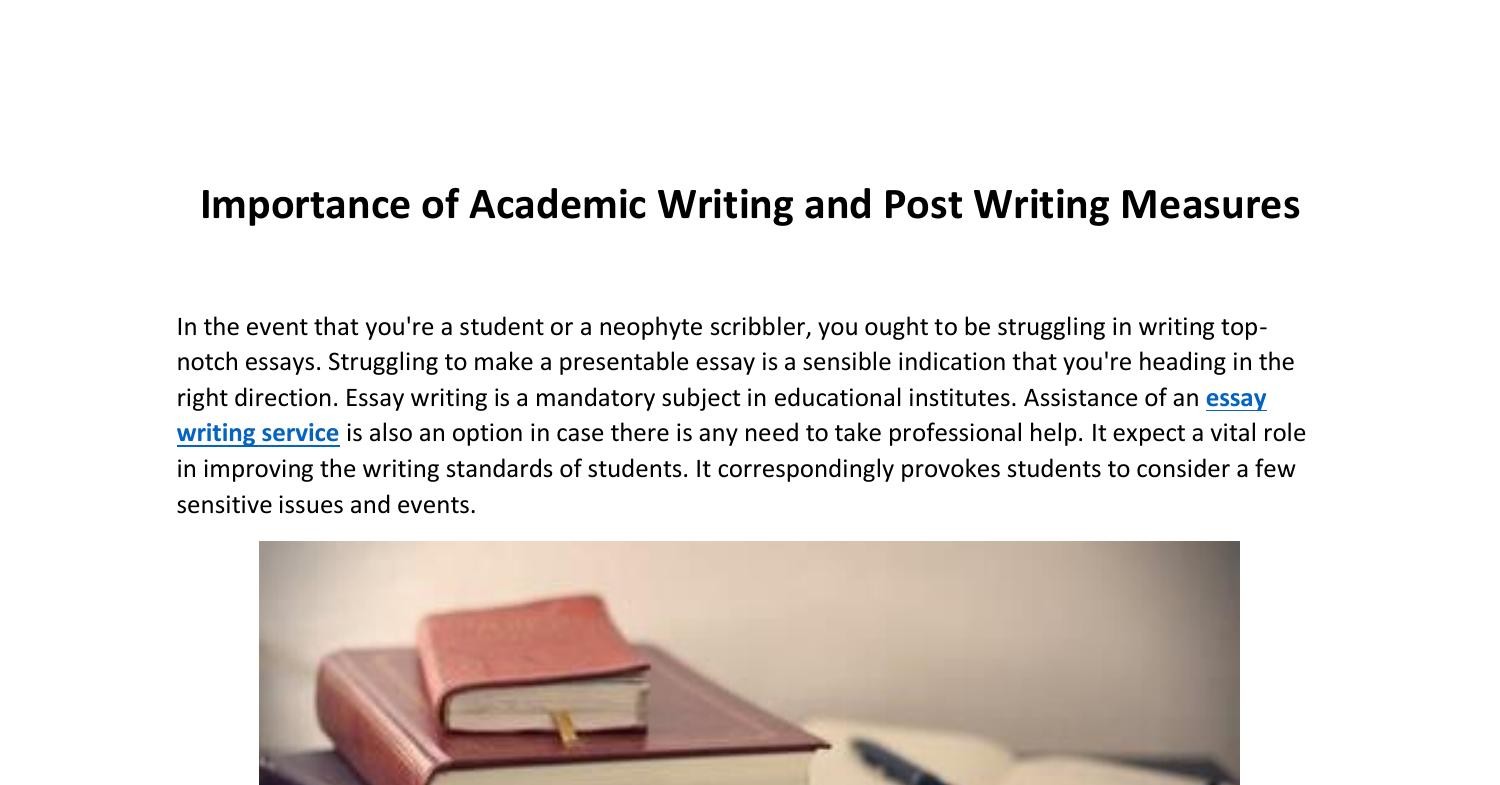 importance of academic writing essay